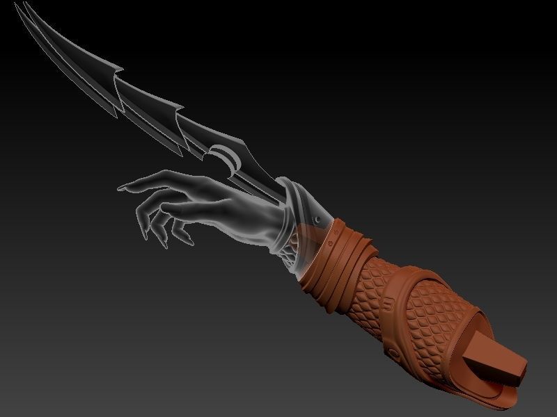 Predator Girl 3D print model_35