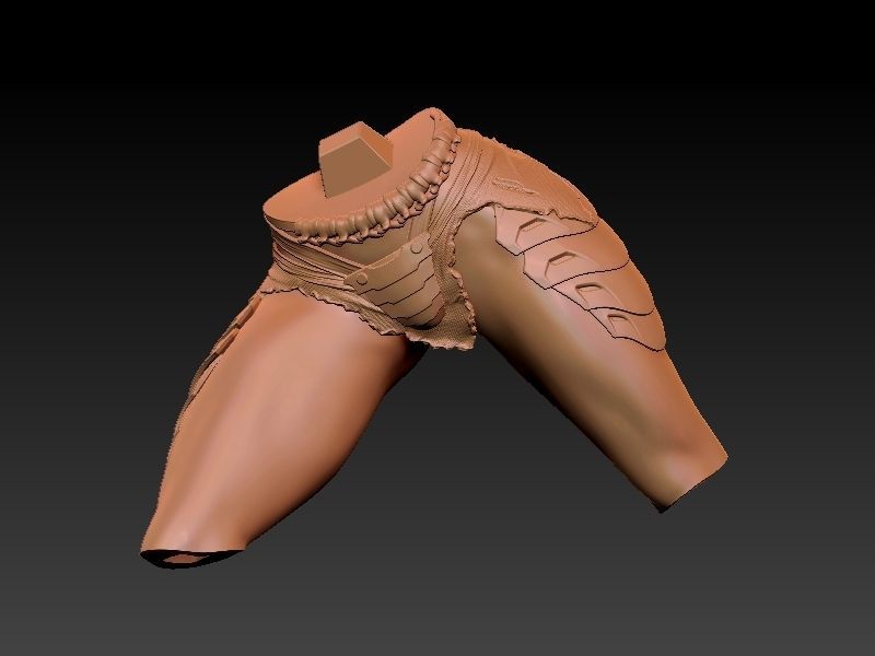 Predator Girl 3D print model_49