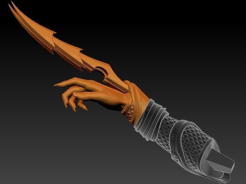 Predator Girl 3D print model_36