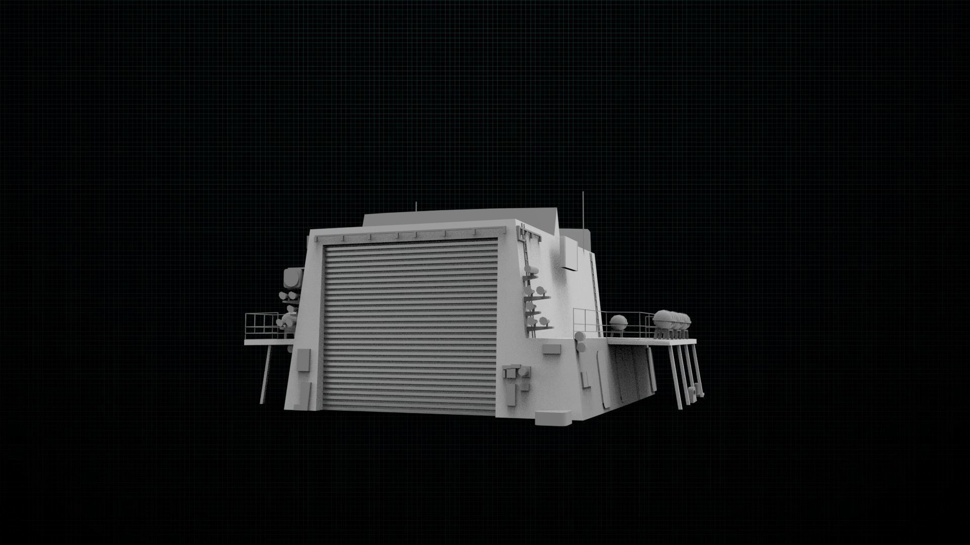 Frigate type 23 3D print model_12