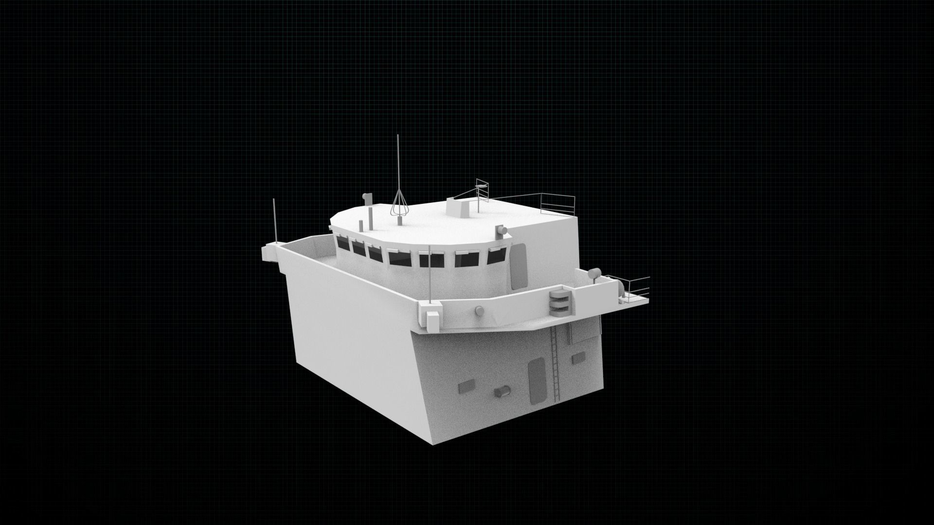 Frigate type 23 3D print model_19