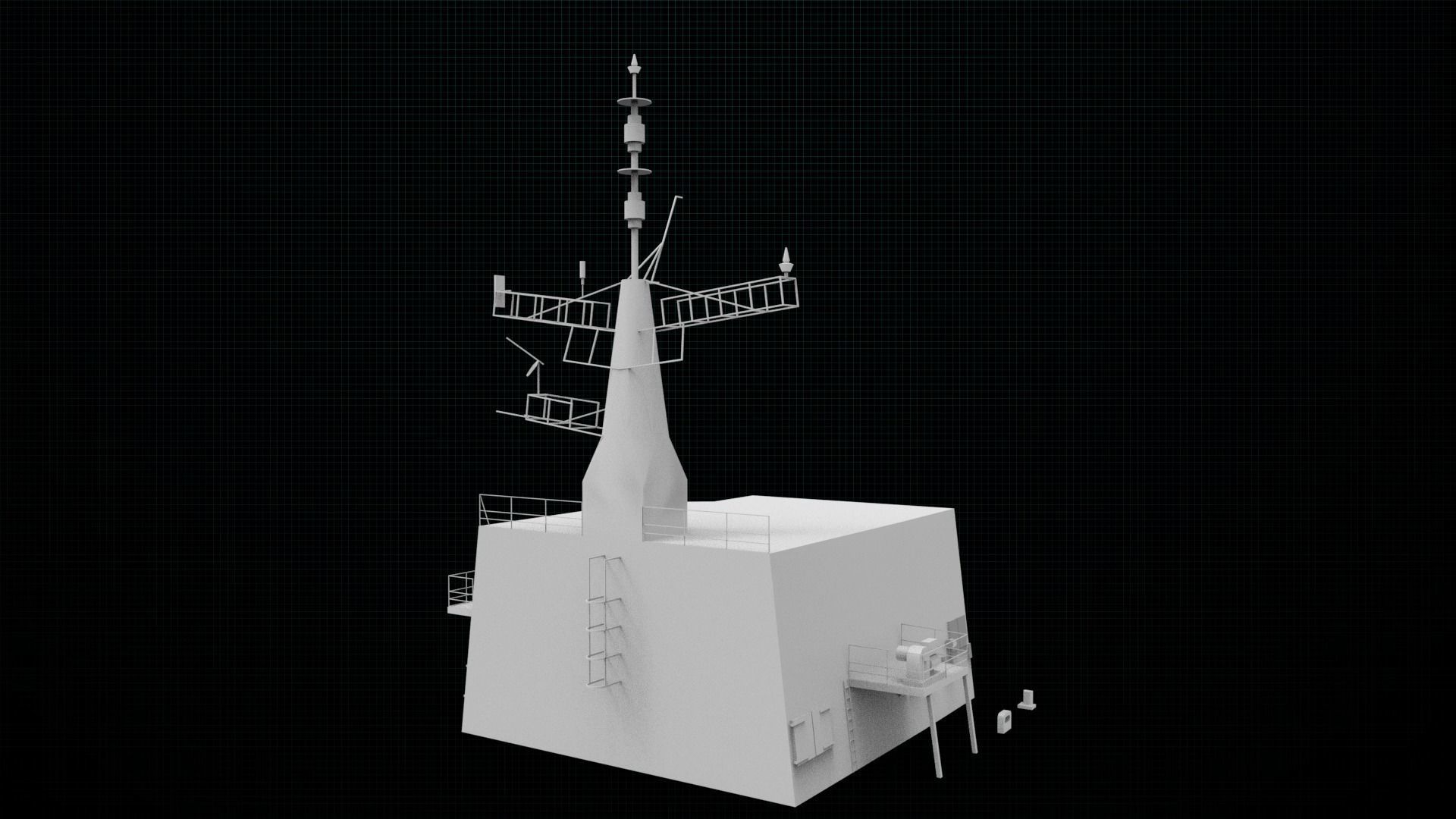 Frigate type 23 3D print model_11