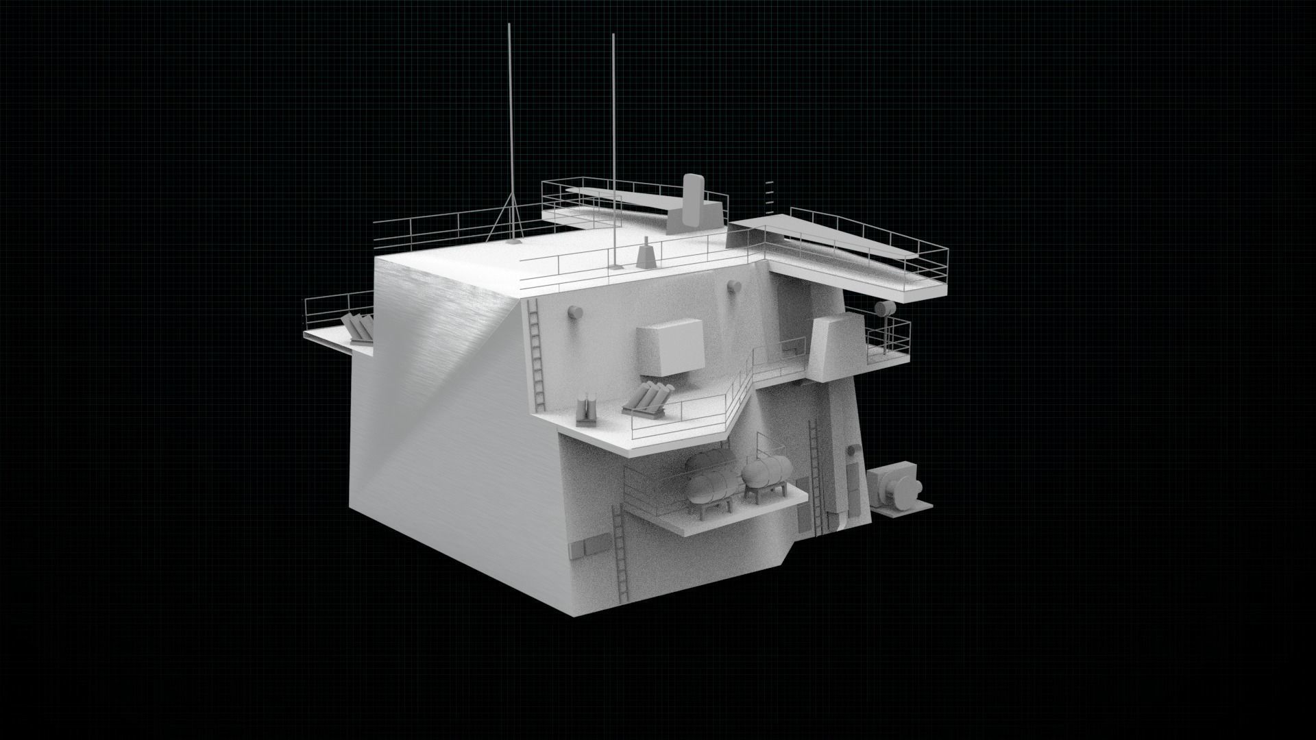 Frigate type 23 3D print model_22