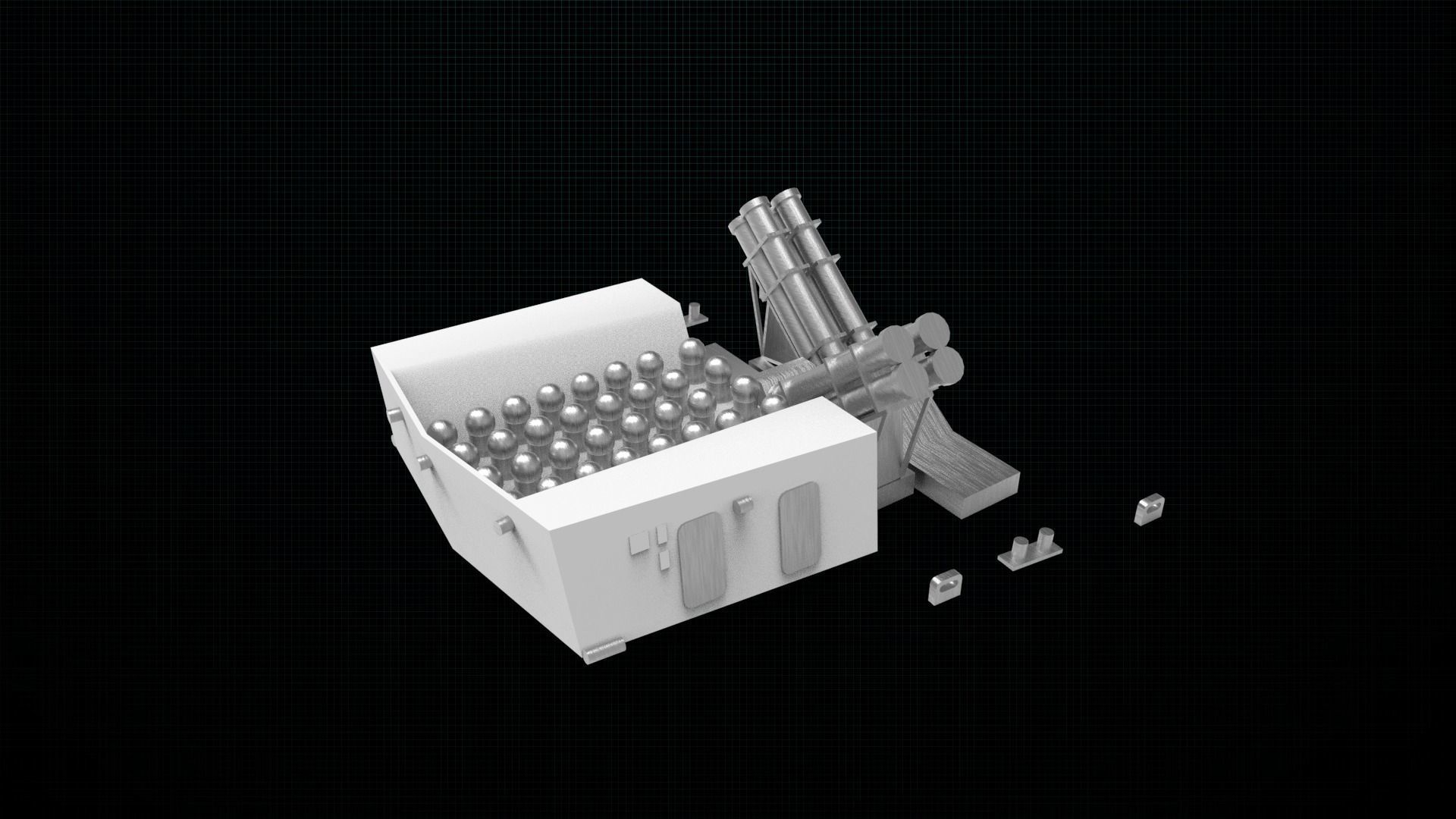 Frigate type 23 3D print model_20