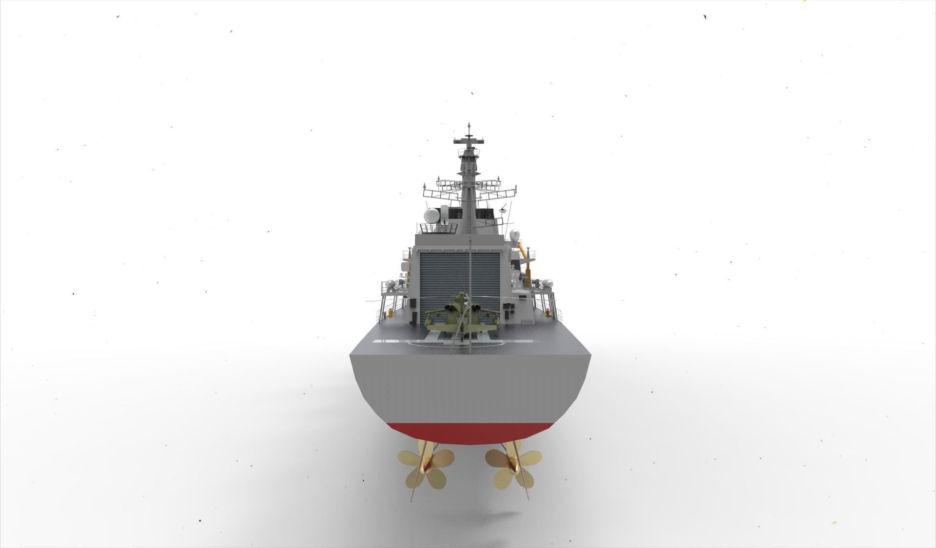Frigate type 23 3D print model_7