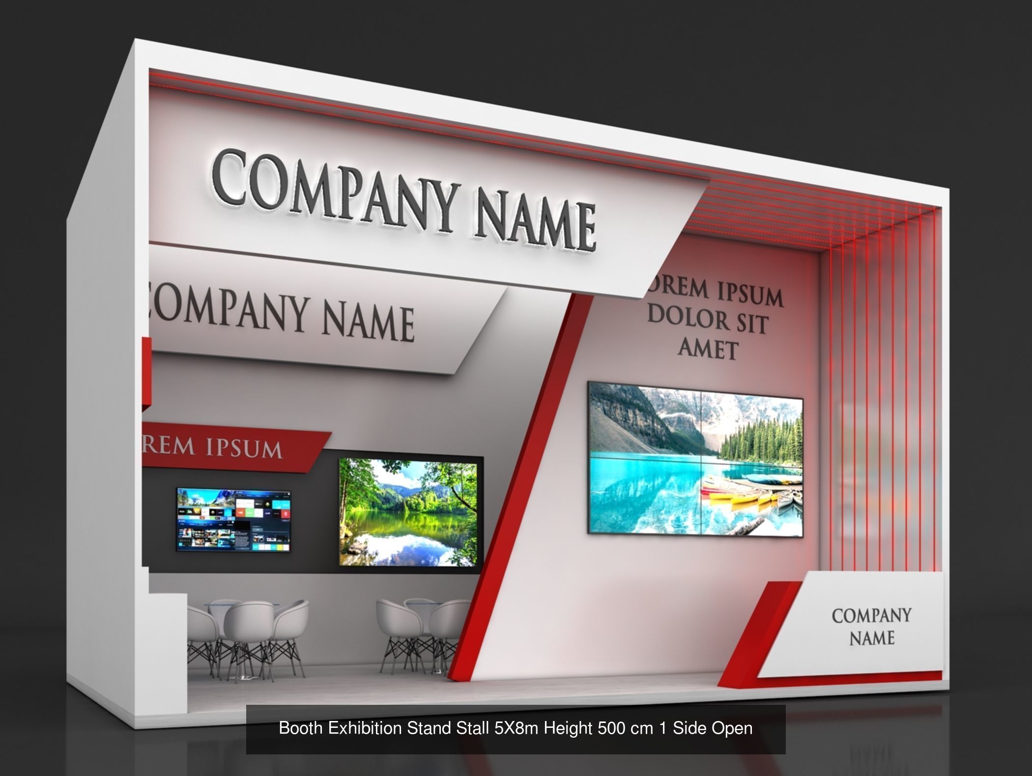 10 Exhibition Stand Stall Booth 3D model 3D Model Collection _7