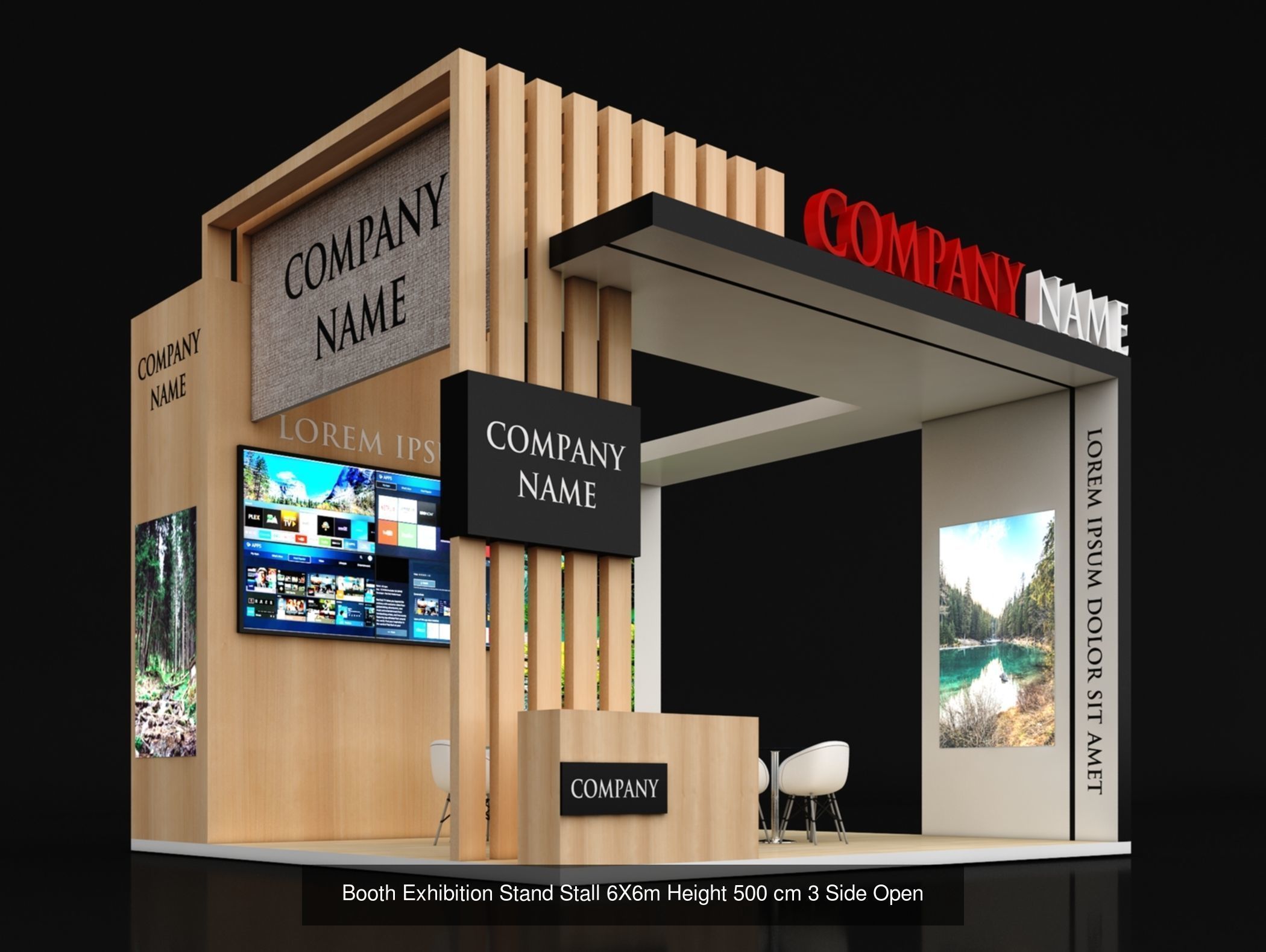 10 Exhibition Stand Stall Booth 3D model 3D Model Collection _5