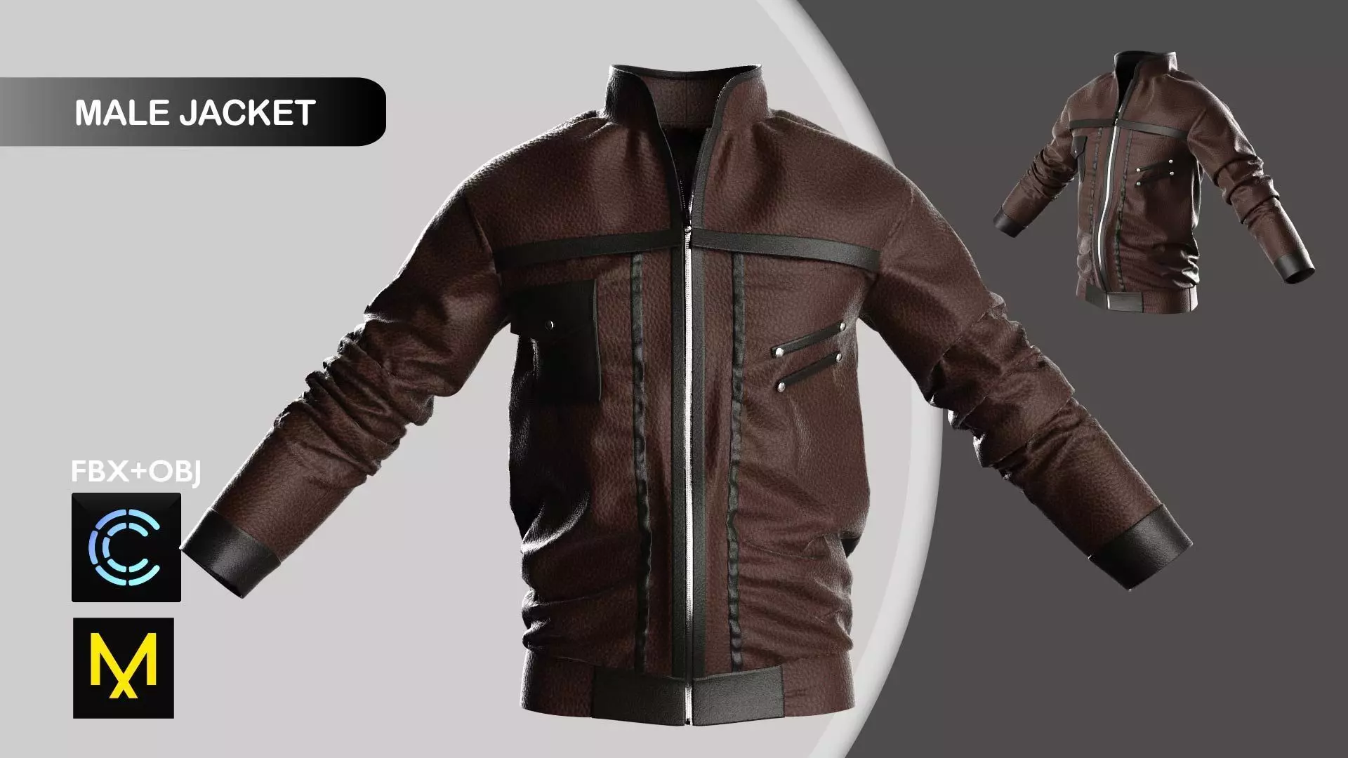 Male Jacket Marvelous Designer 3D model | CGTrader