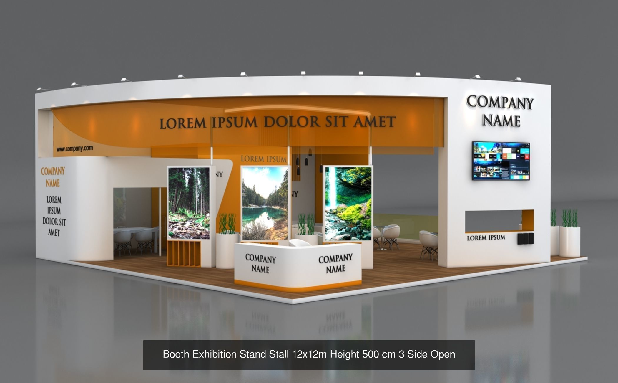 10 Exhibition Stand Stall Booth 3D model 3D Model Collection _10