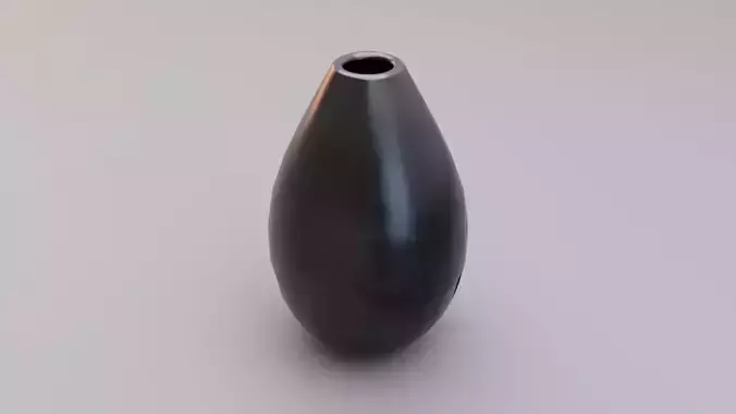 Steel Teardrop Vase