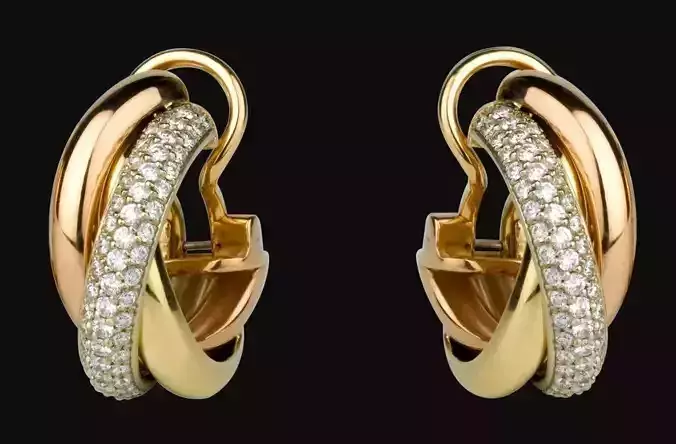 Beatrice earrings 3D print model