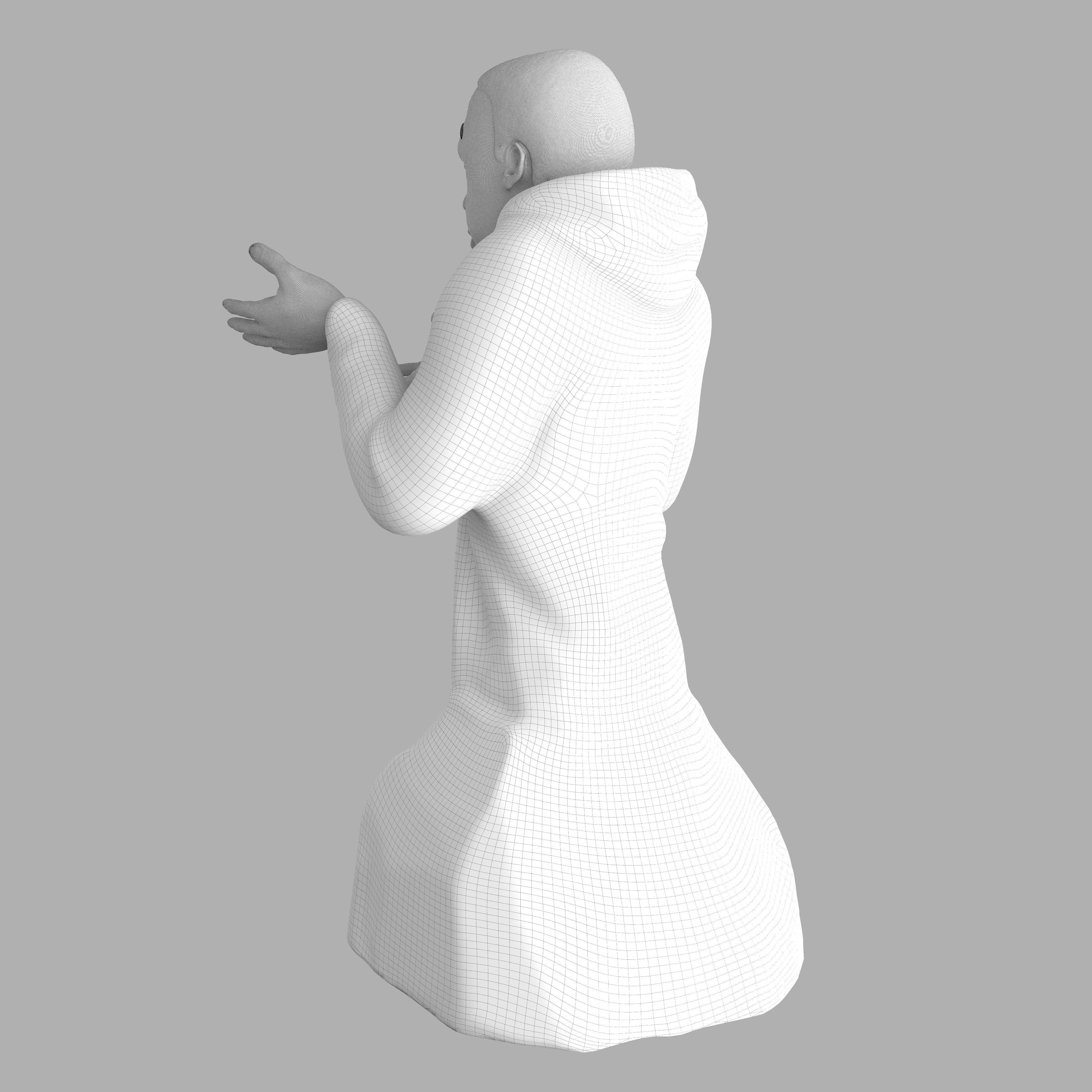 Sculpture Khaby lame 3D model_6