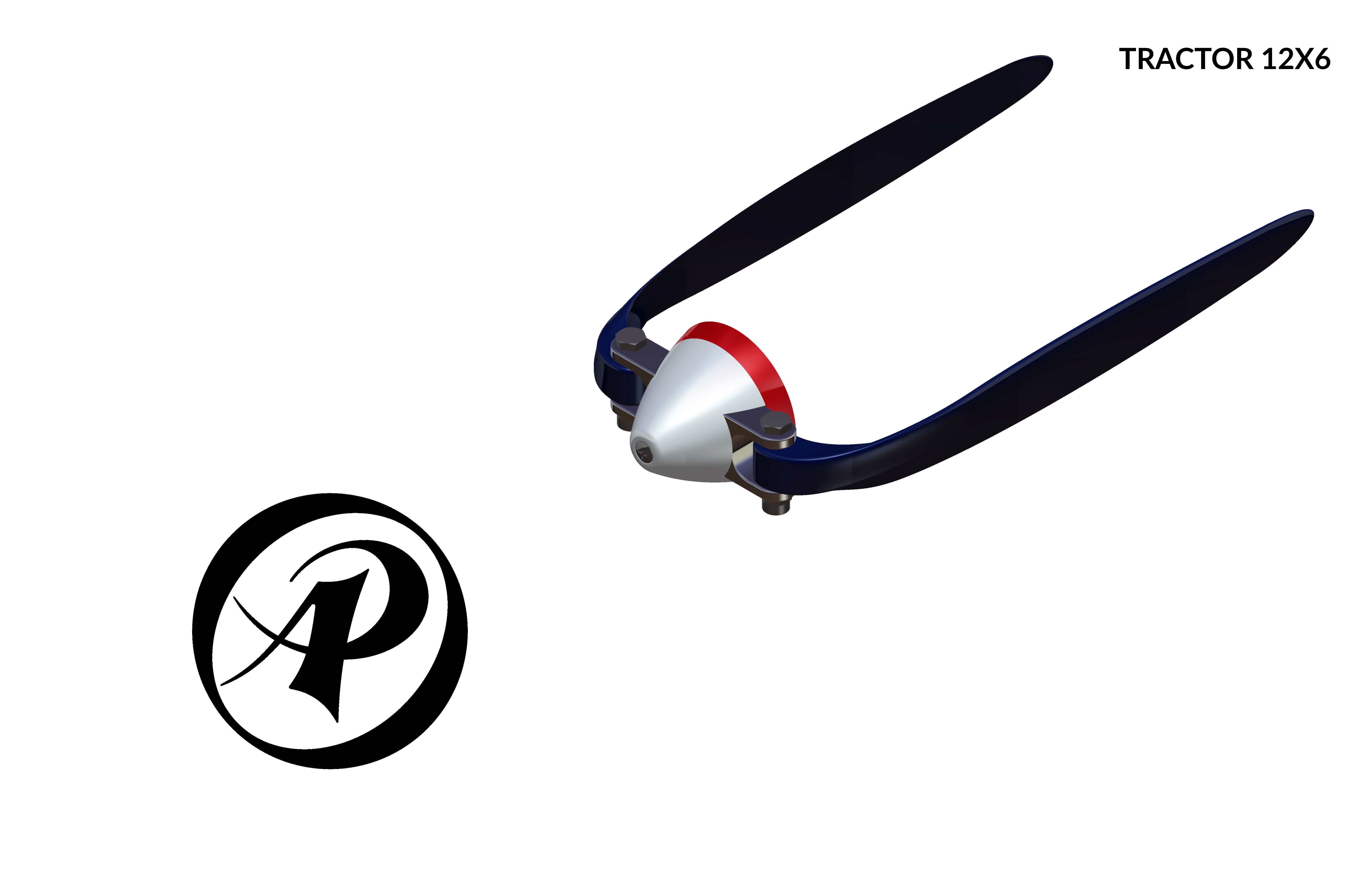 Folding Propeller AP-PR-009 12-6 3D print model_3