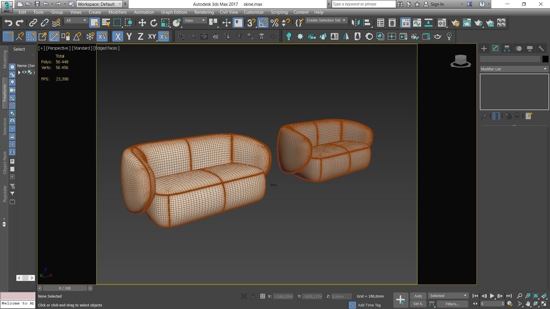 Sofa By grado Low-poly 3D model_4