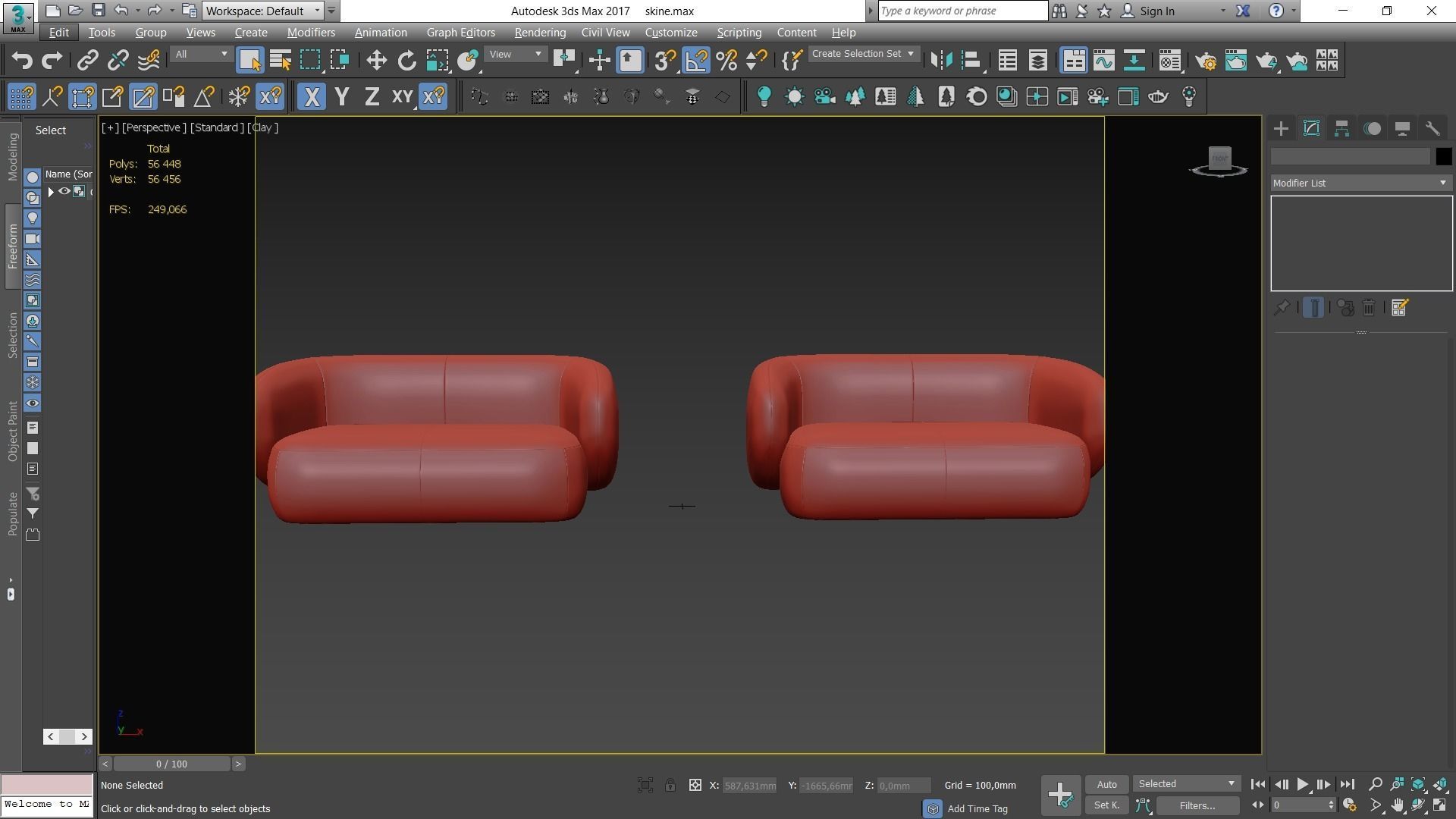 Sofa By grado Low-poly 3D model_9