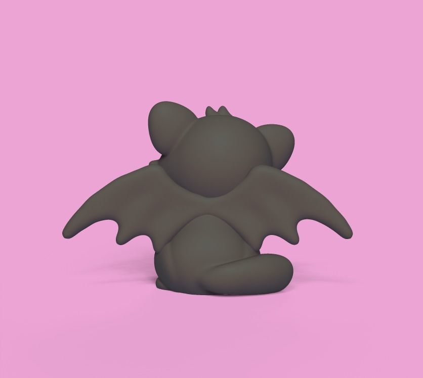 Cat Bat Wings 3D print model_2