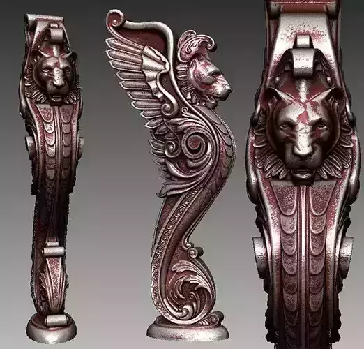 Lion baluster