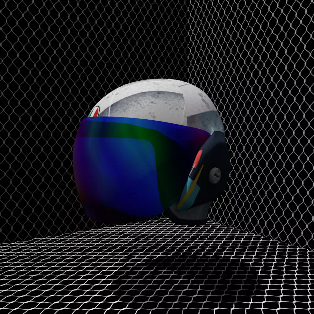 Helmet SNI Low-poly 3D model