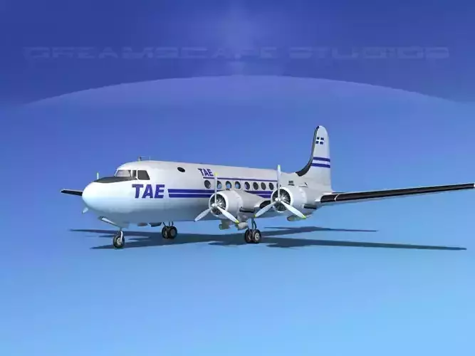 Douglas DC-4 TAE 3D model