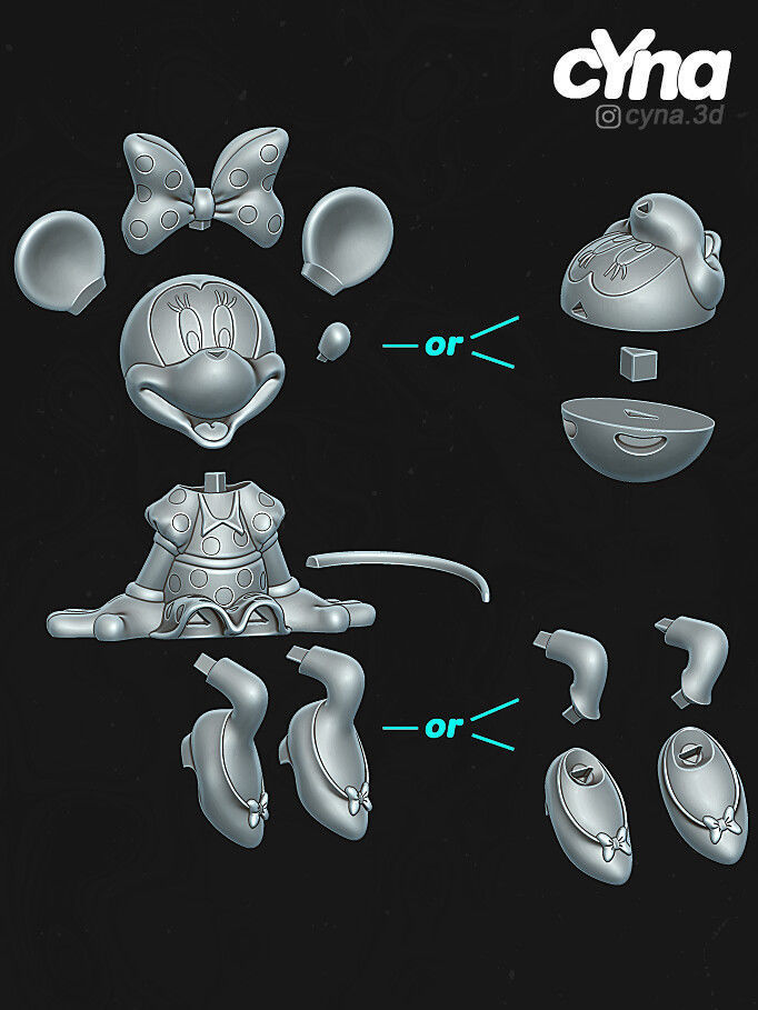 Minnie Mouse -  3D print model_6