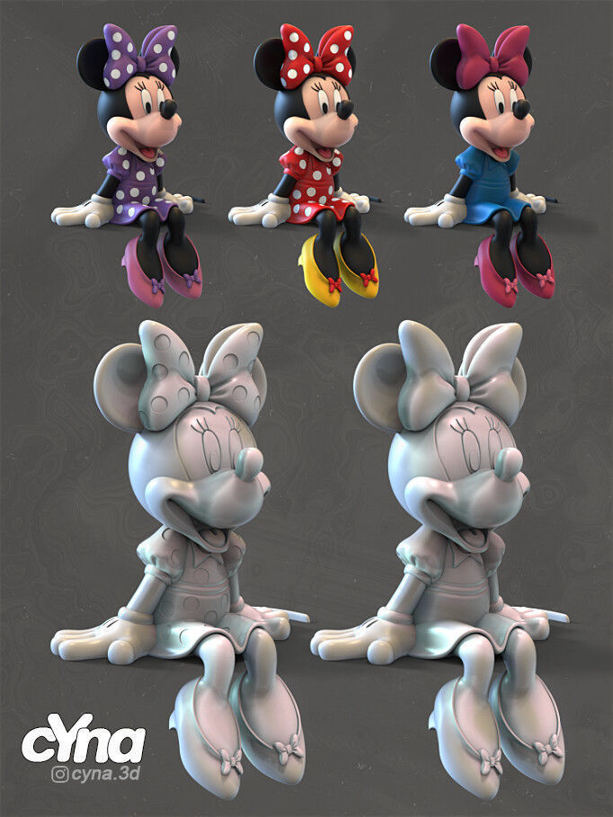 Minnie Mouse -  3D print model_4