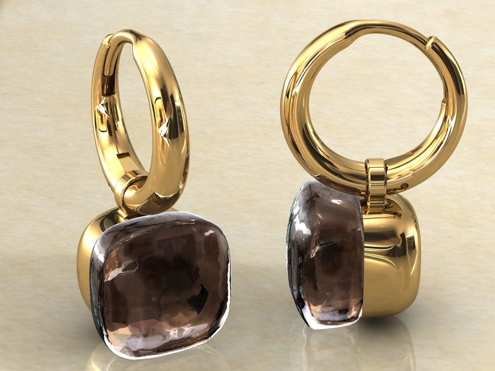 Nudo Classic Earrings 3D print model_6