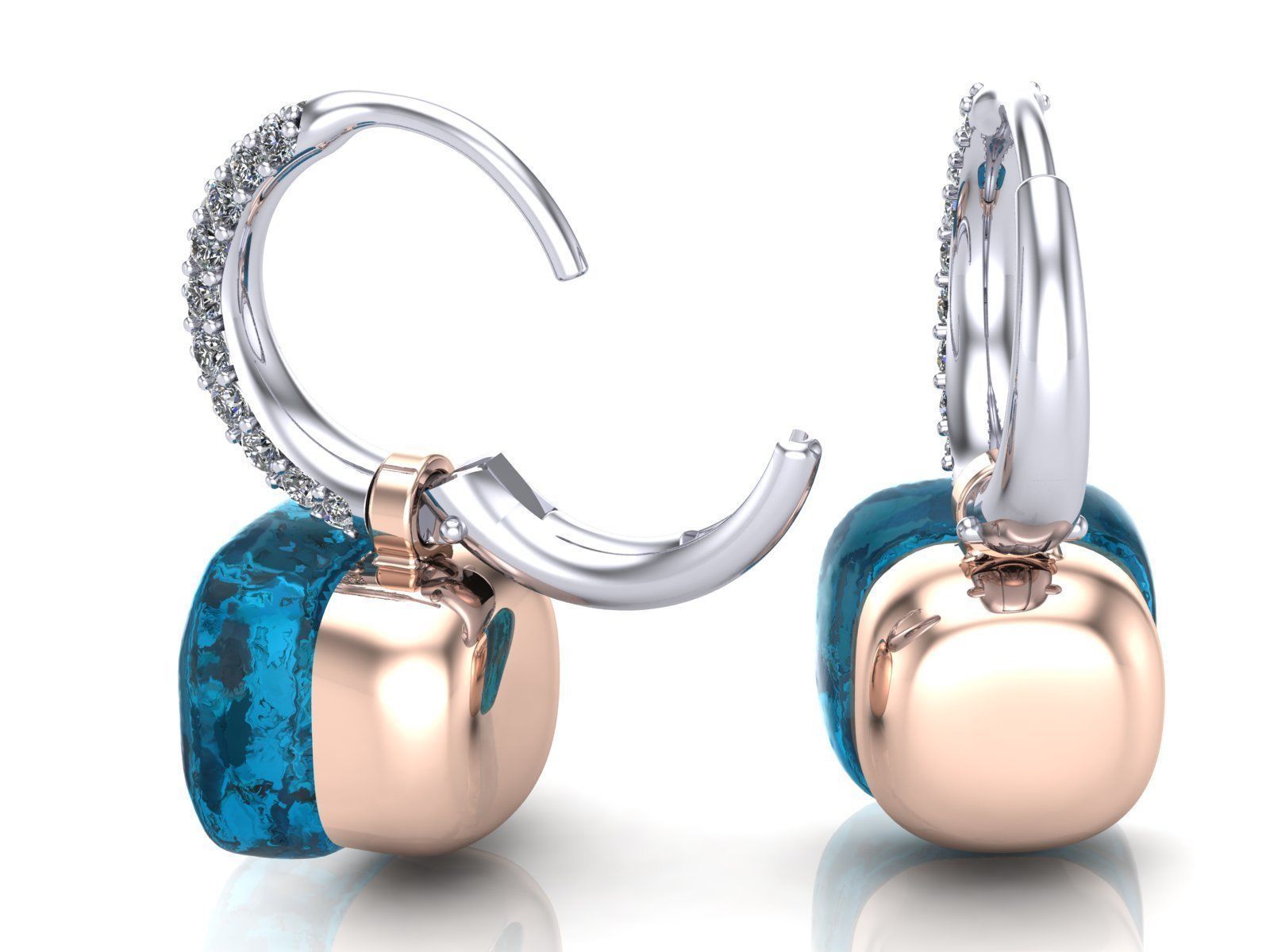 Nudo Classic Earrings 3D print model_4