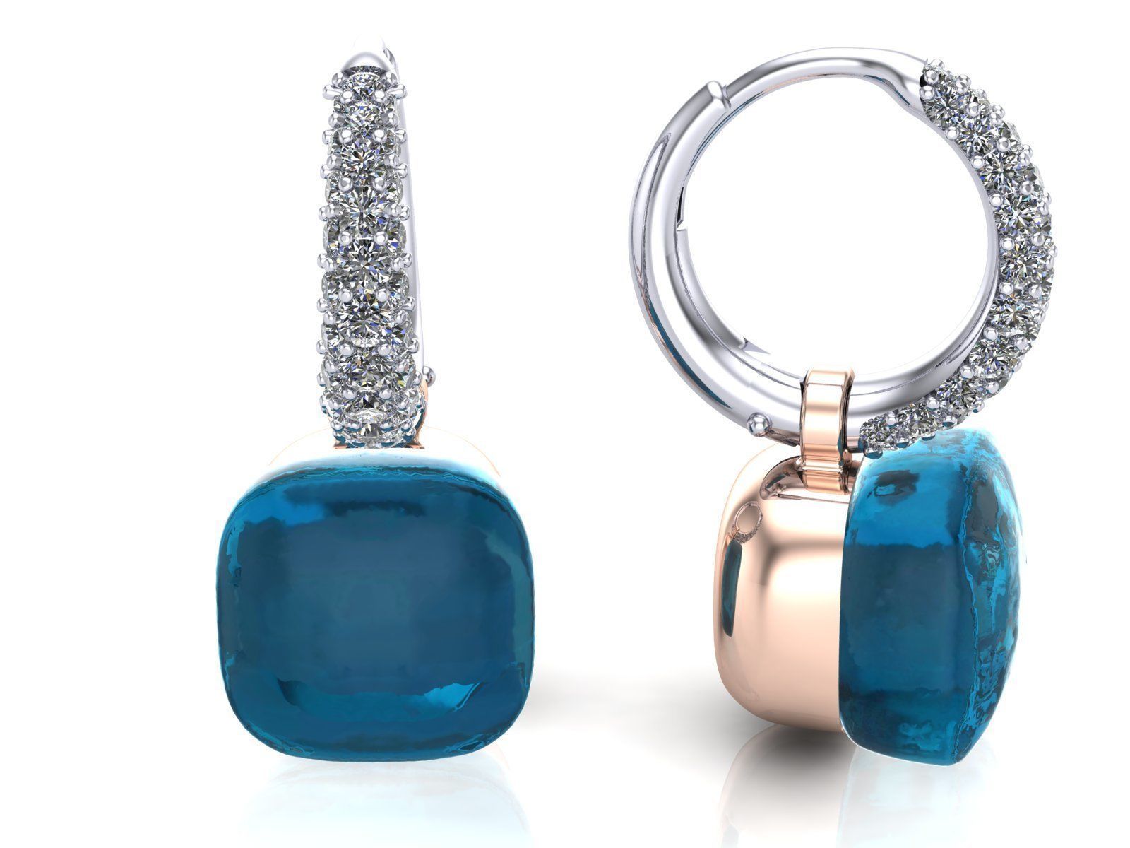 Nudo Classic Earrings 3D print model_1