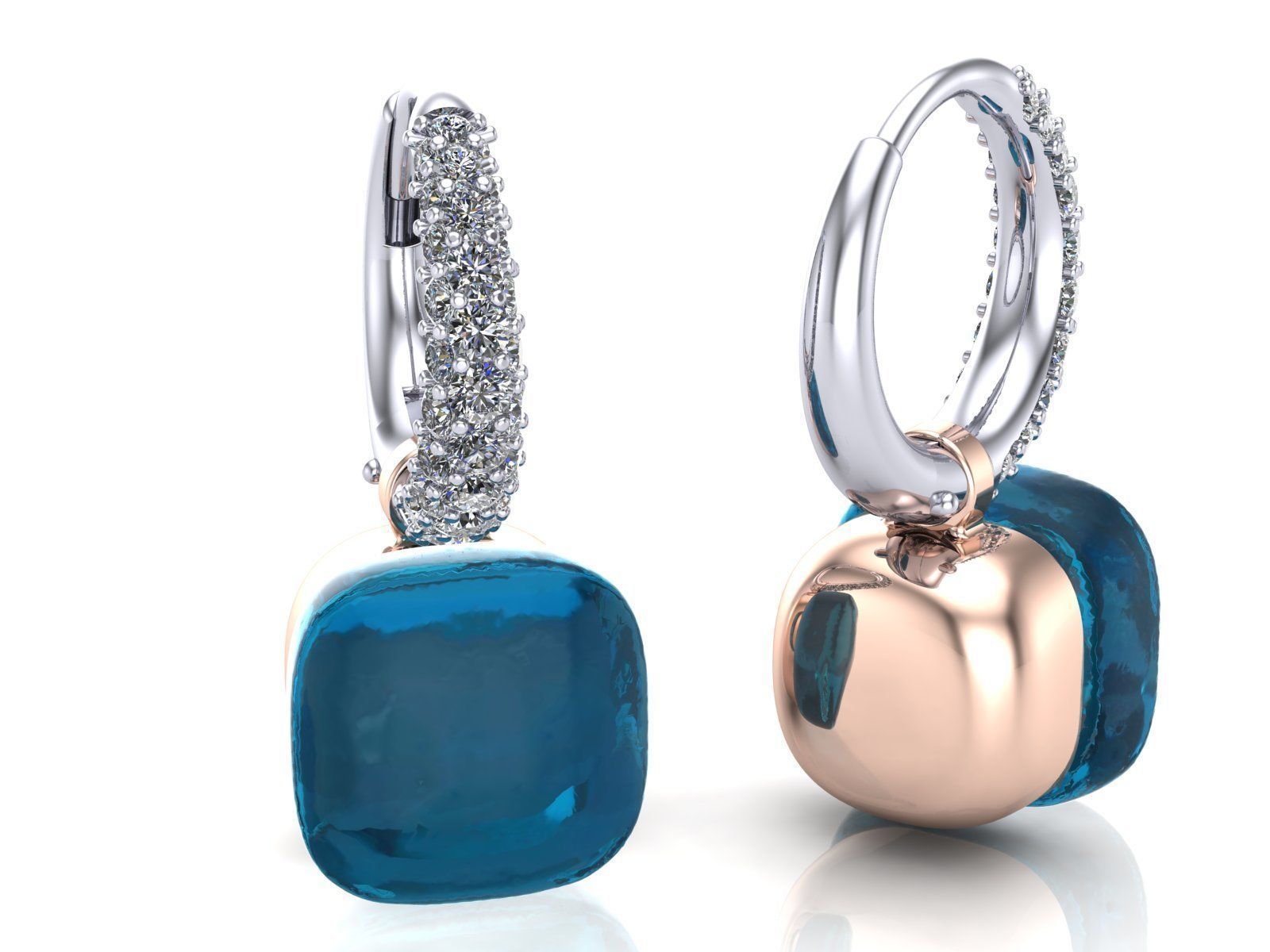 Nudo Classic Earrings 3D print model_2