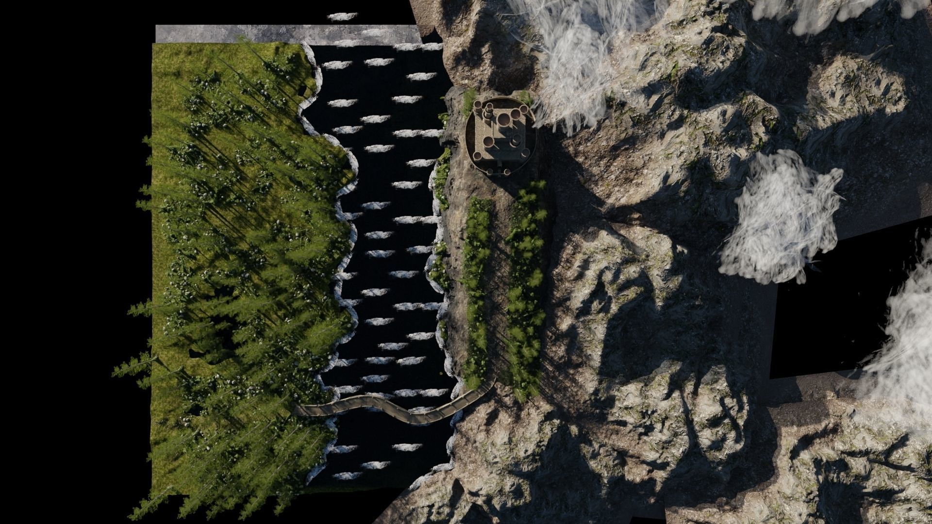 Path to Castle Scene 3D model_9