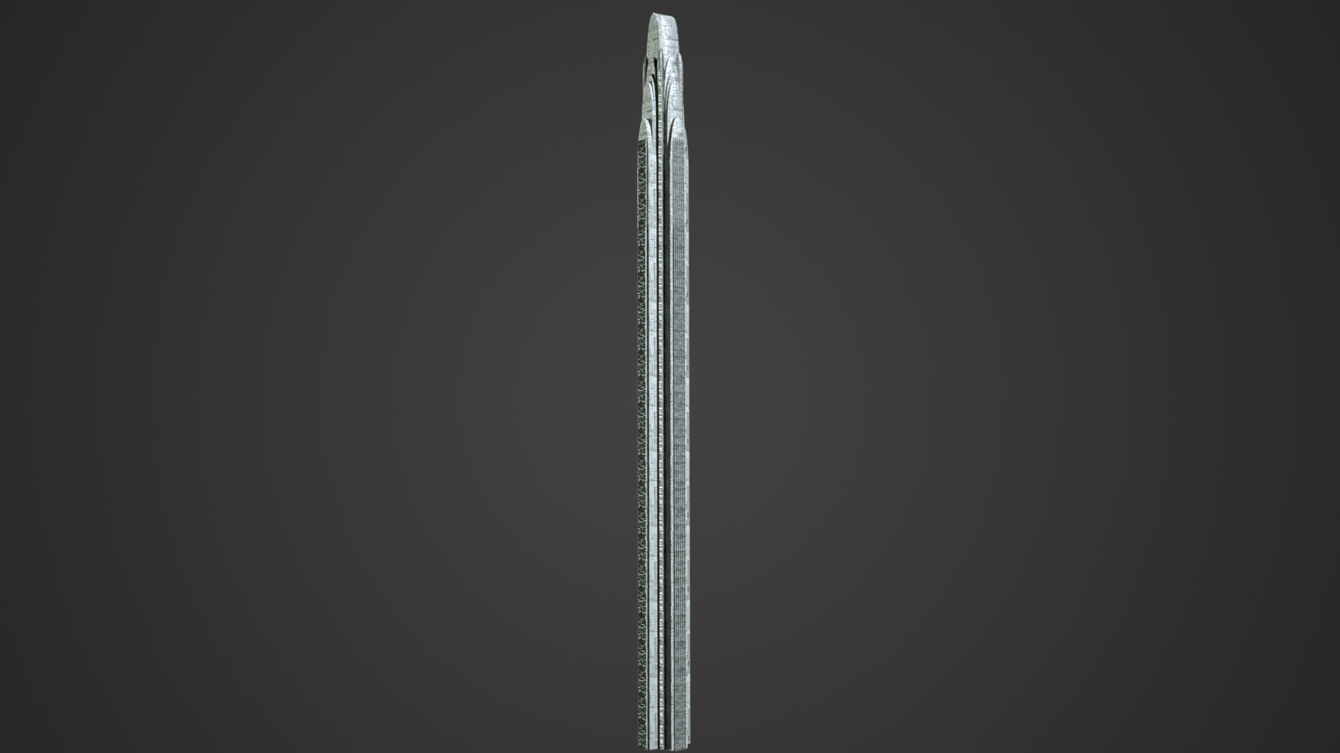 SciFi Building 7 Low-poly 3D model_2