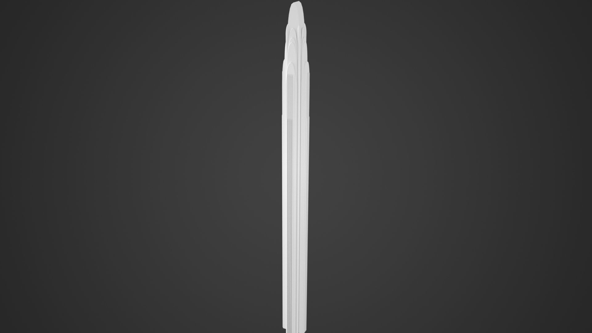 SciFi Building 7 Low-poly 3D model_6