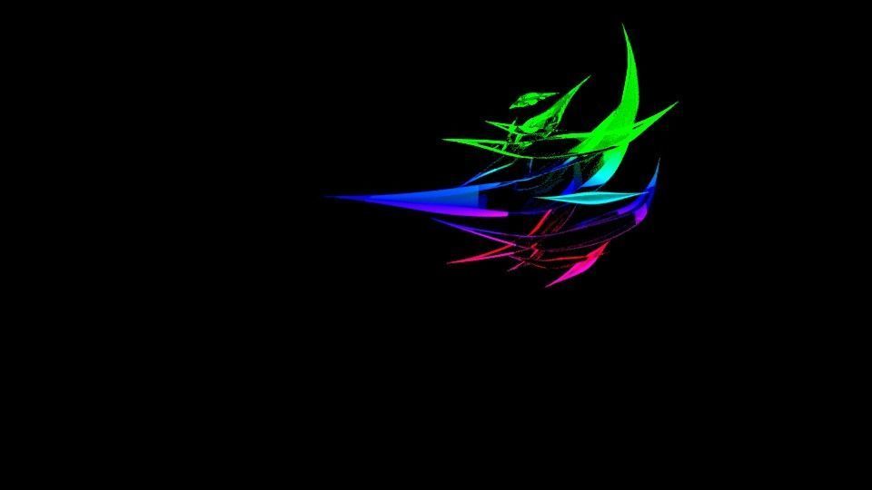 Twisting Crystals Low-poly 3D model_2