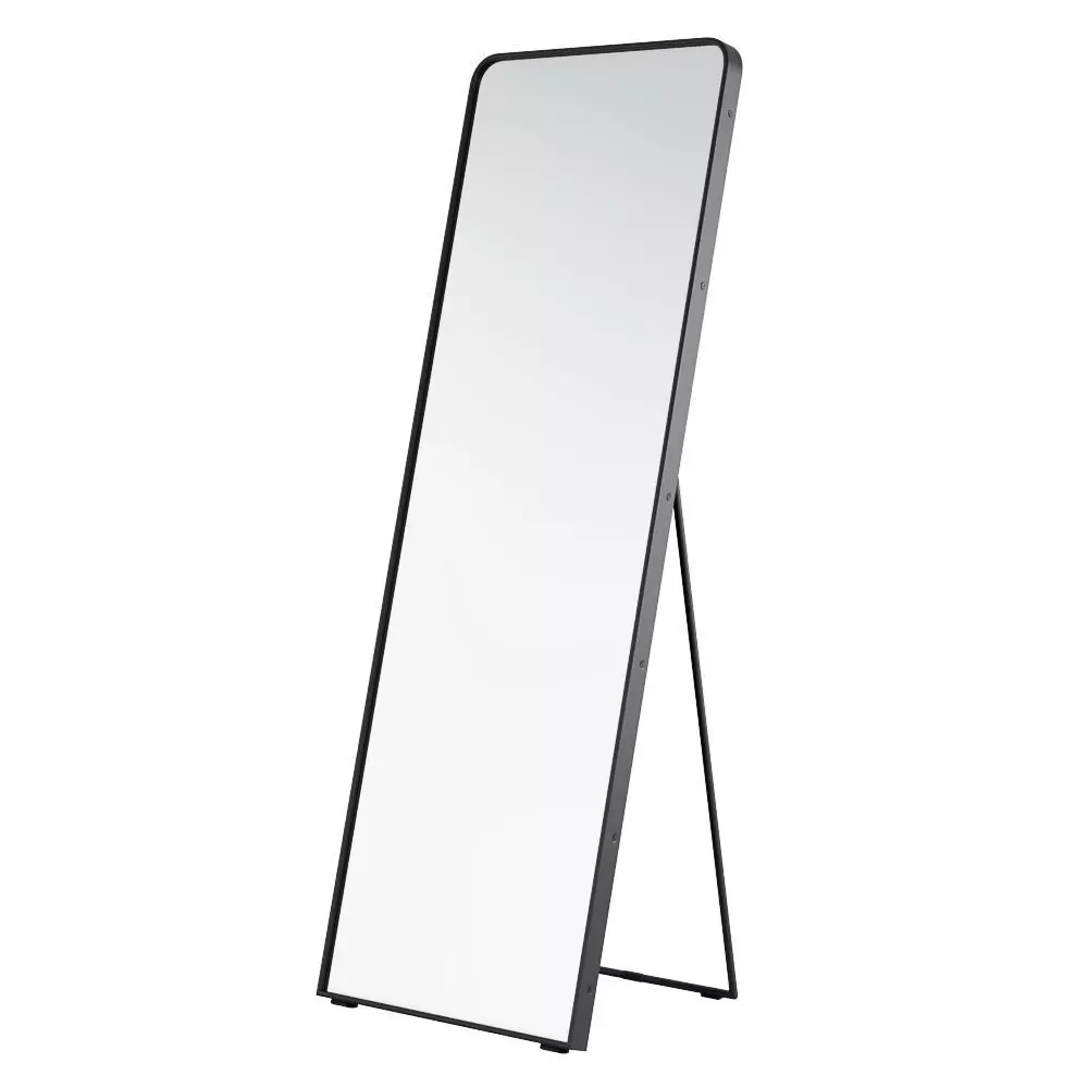 Rejuvenation metal framed Easel floor mirror 3D model_0