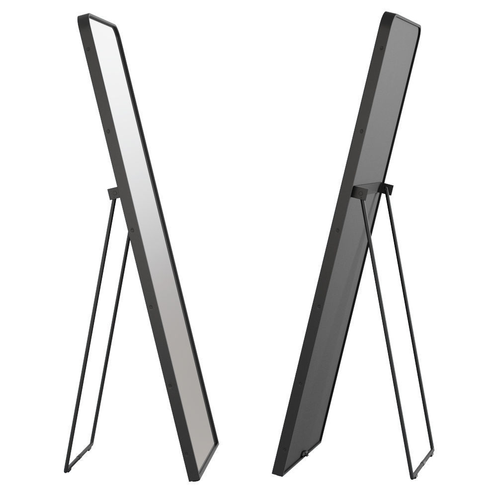 Rejuvenation metal framed Easel floor mirror 3D model_1