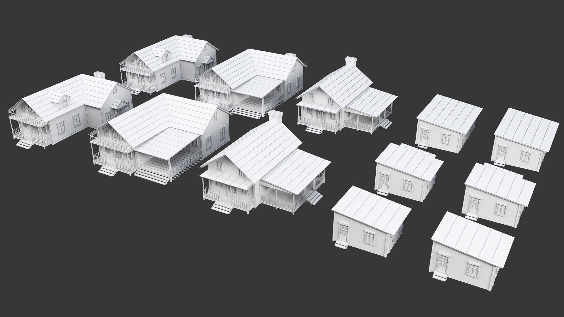 Low Poly Farm - 160 Models Mega Pack Low-poly 3D model_46