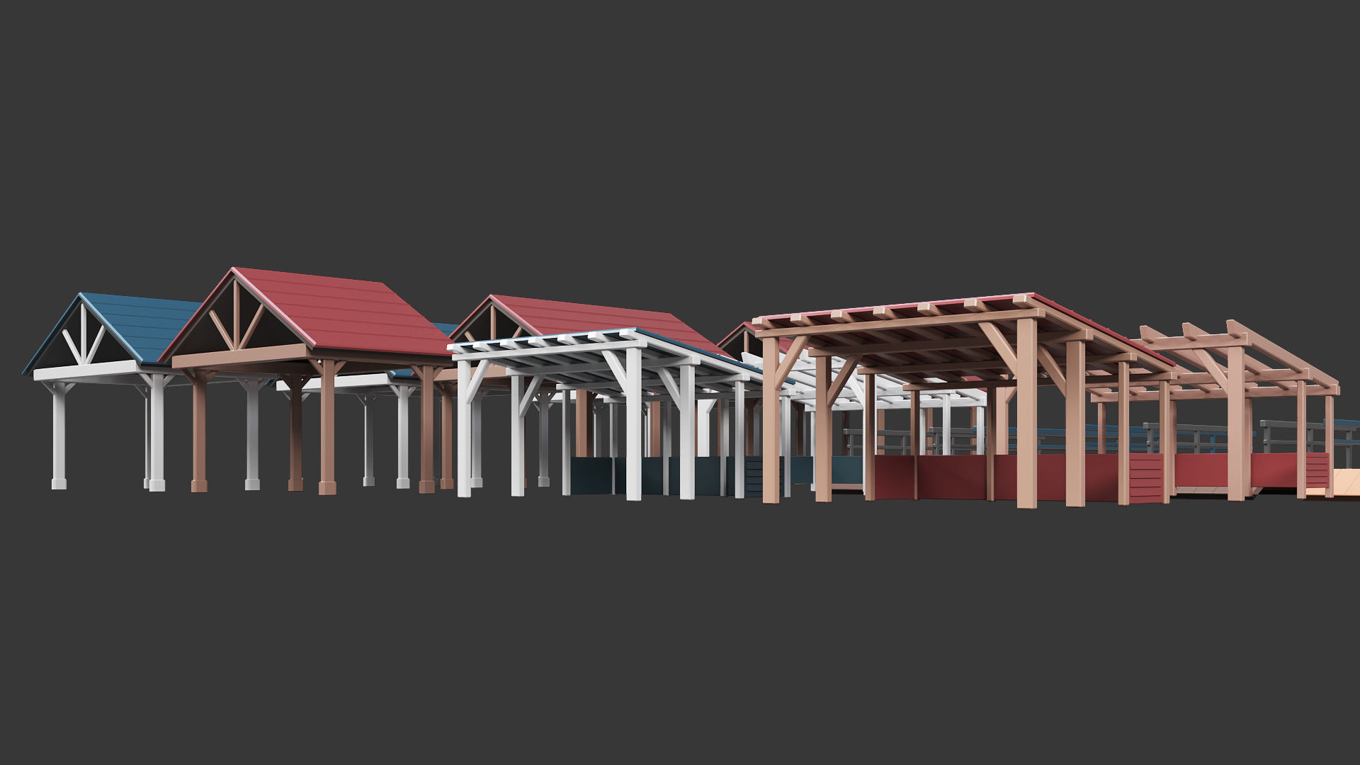 Low Poly Farm - 160 Models Mega Pack Low-poly 3D model_39