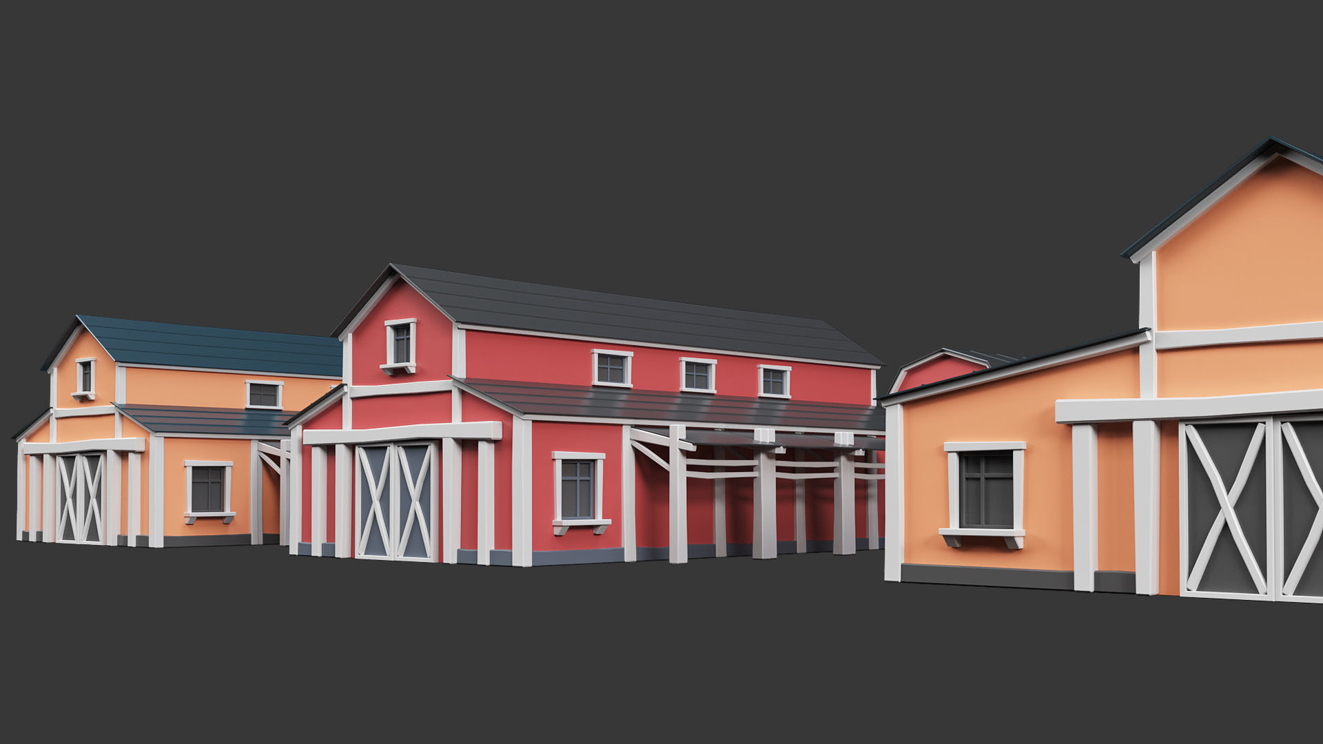 Low Poly Farm - 160 Models Mega Pack Low-poly 3D model_27
