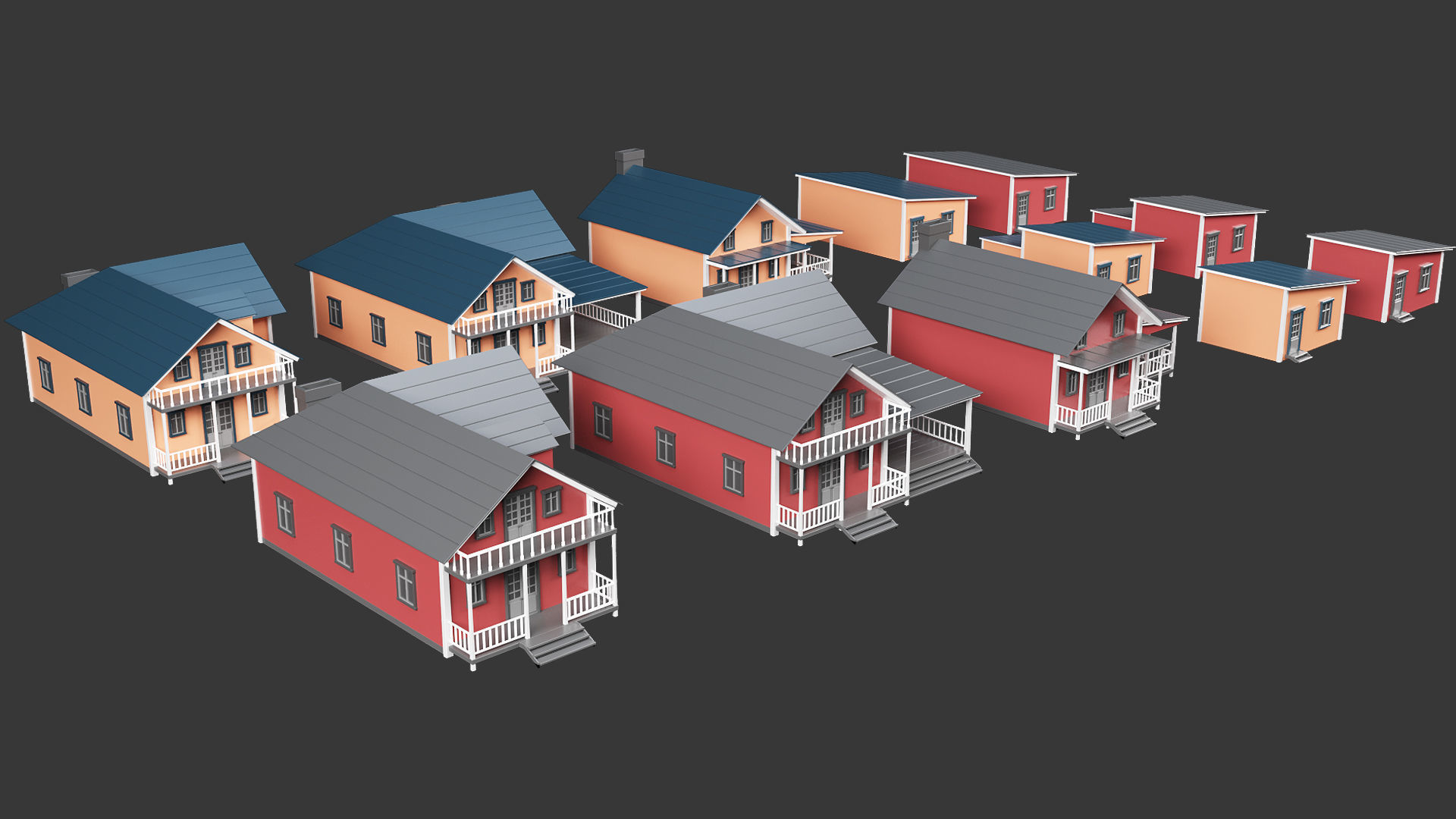 Low Poly Farm - 160 Models Mega Pack Low-poly 3D model_23