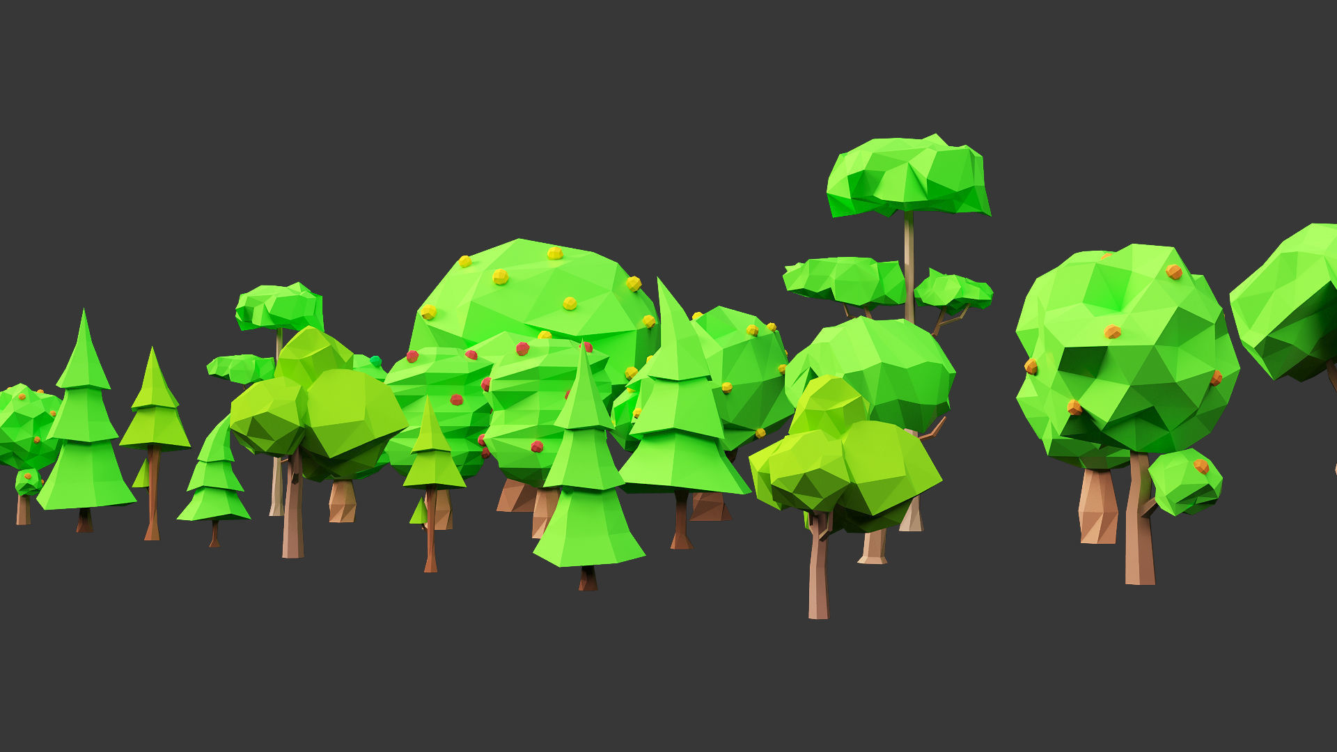 Low Poly Farm - 160 Models Mega Pack Low-poly 3D model_31
