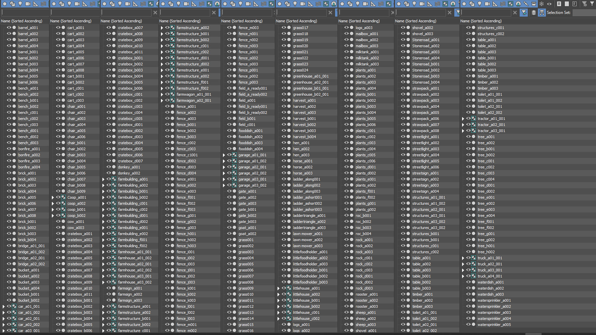 Low Poly Farm - 160 Models Mega Pack Low-poly 3D model_3