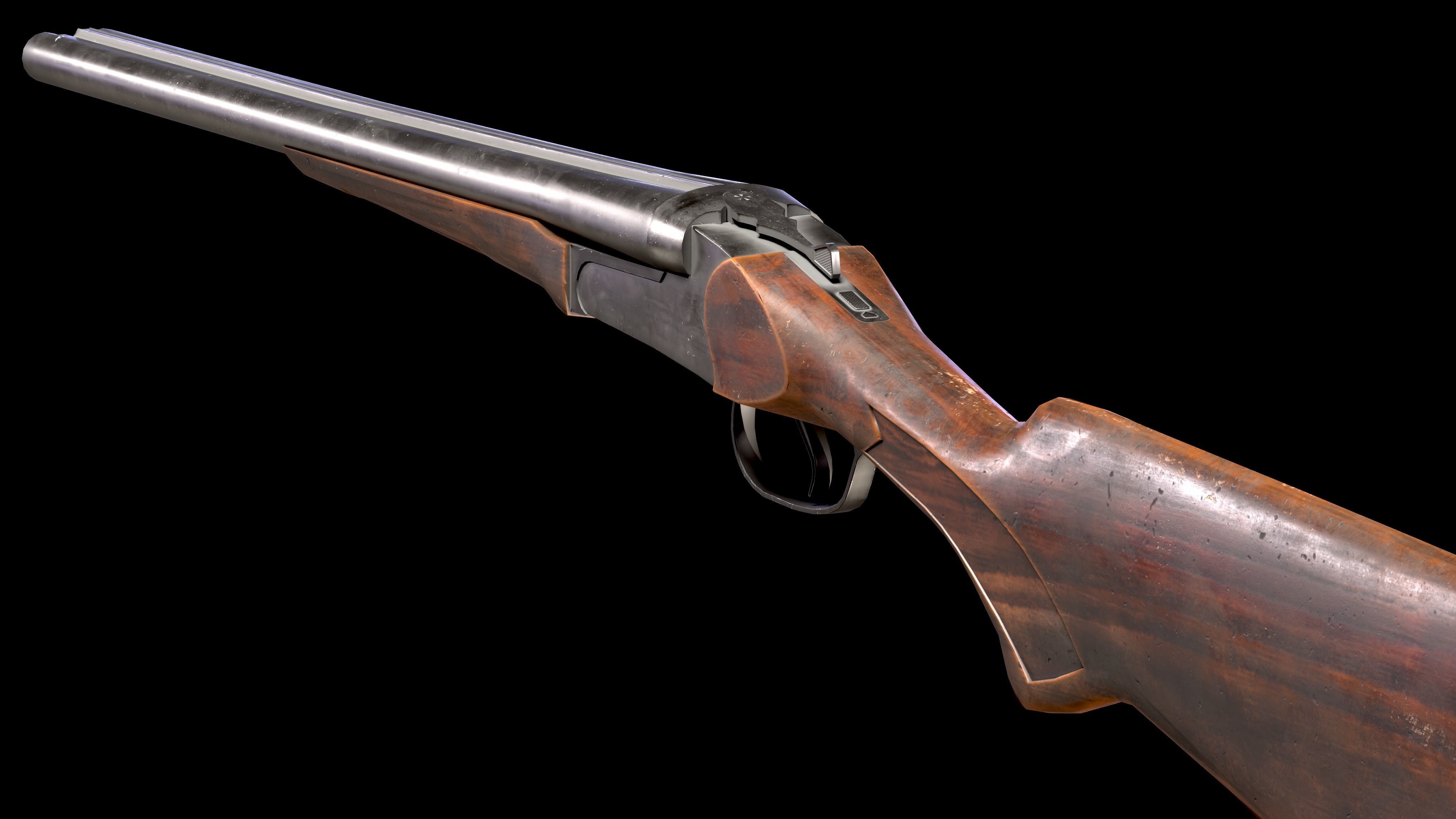 SHOTGUN PACK LOW-POLY PBR Low-poly 3D model_10