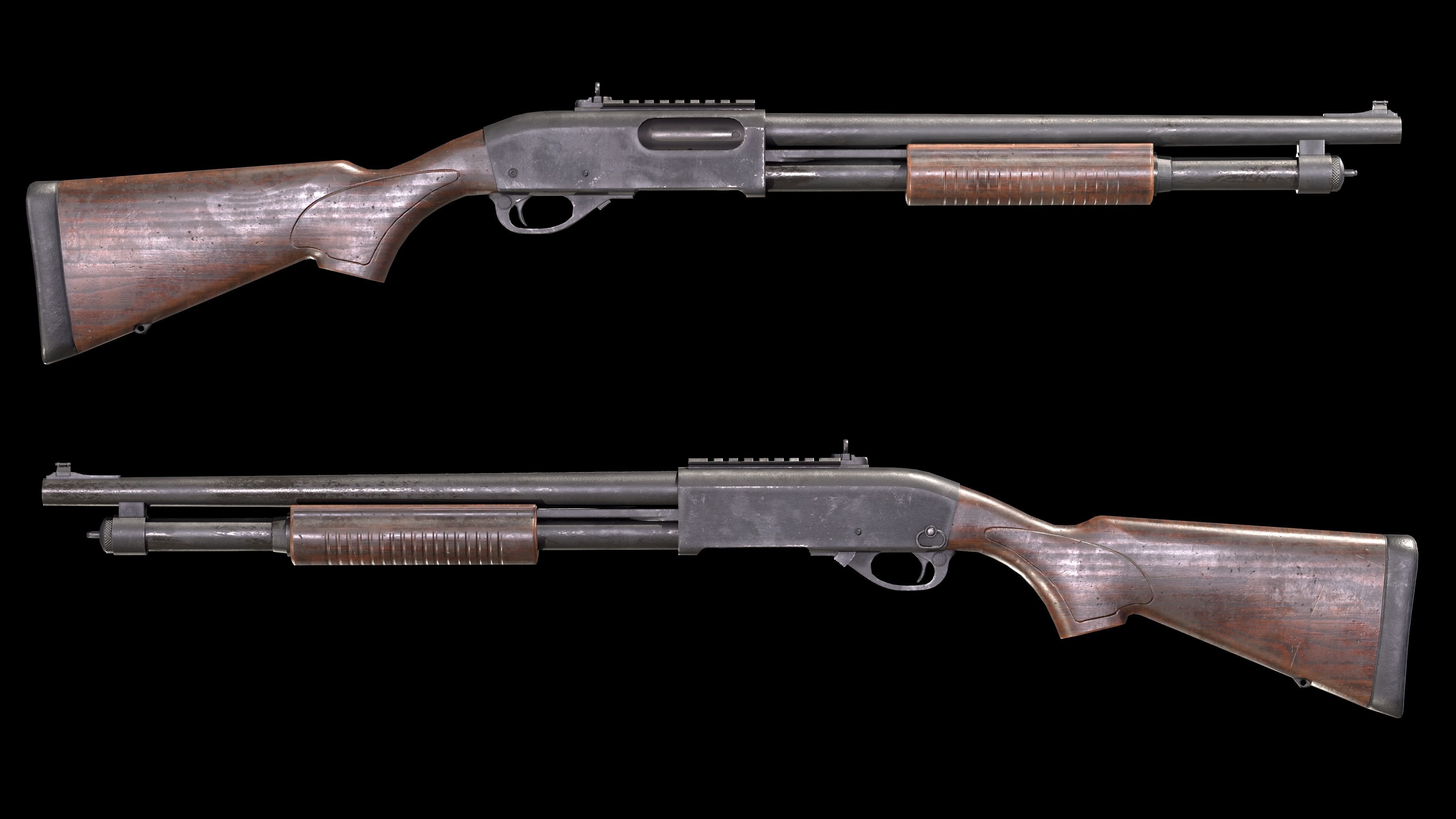 SHOTGUN PACK LOW-POLY PBR Low-poly 3D model_8