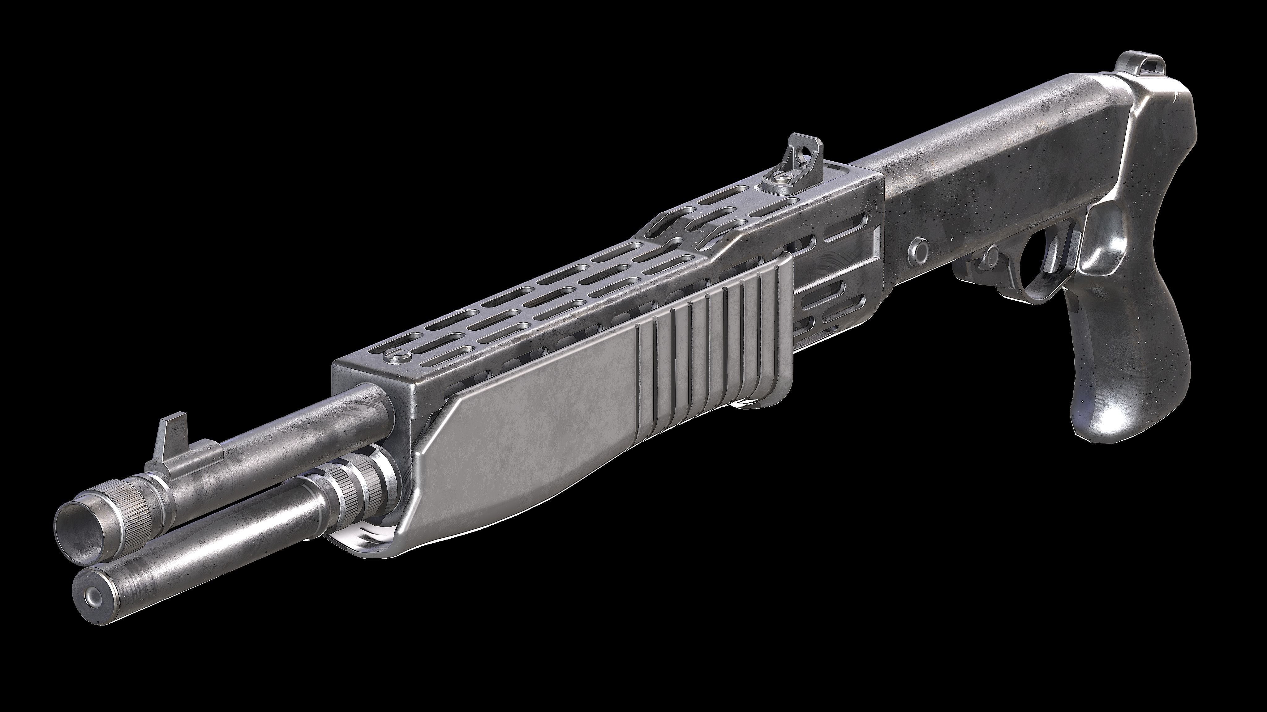 SHOTGUN PACK LOW-POLY PBR Low-poly 3D model_3