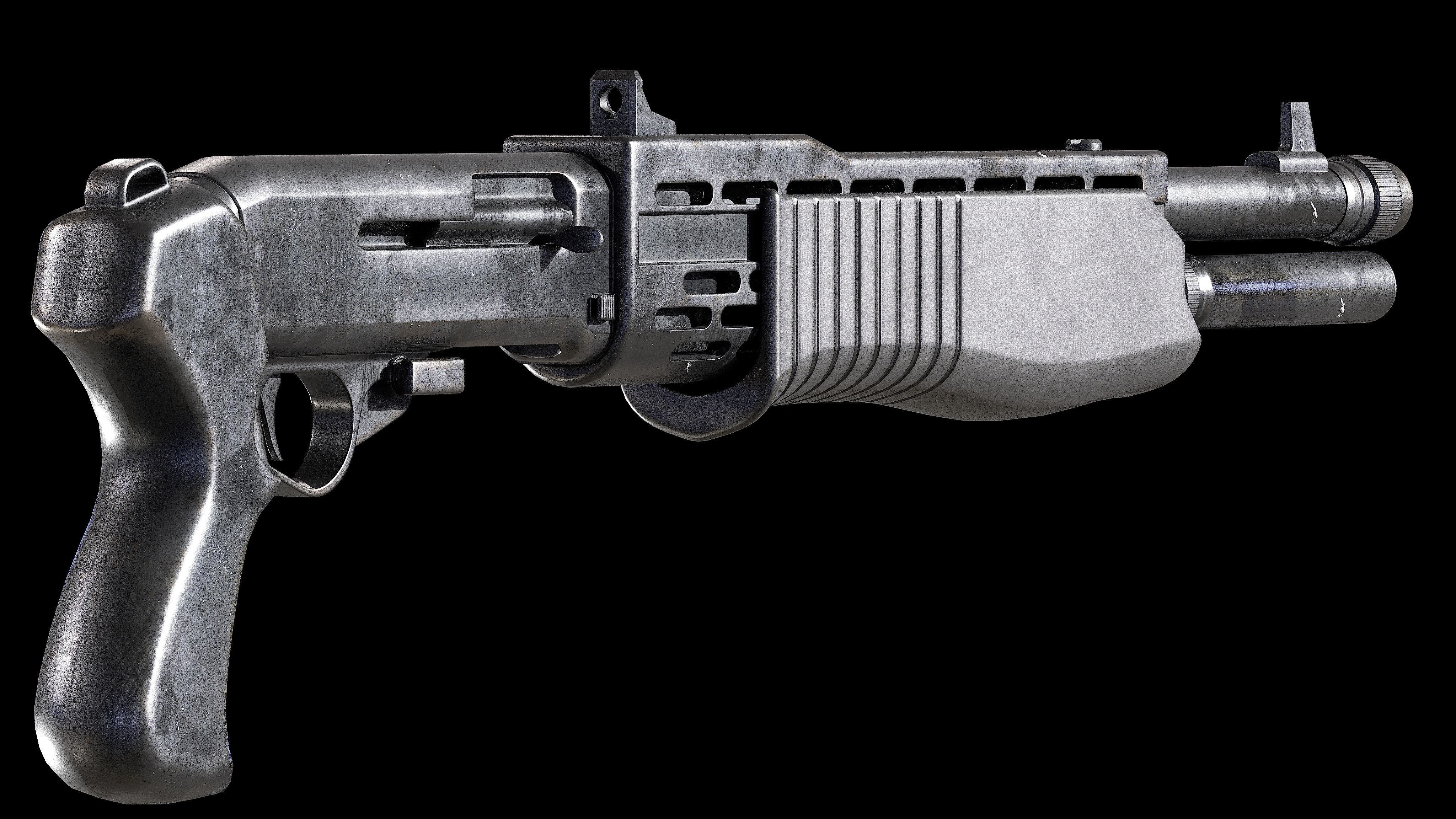 SHOTGUN PACK LOW-POLY PBR Low-poly 3D model_4