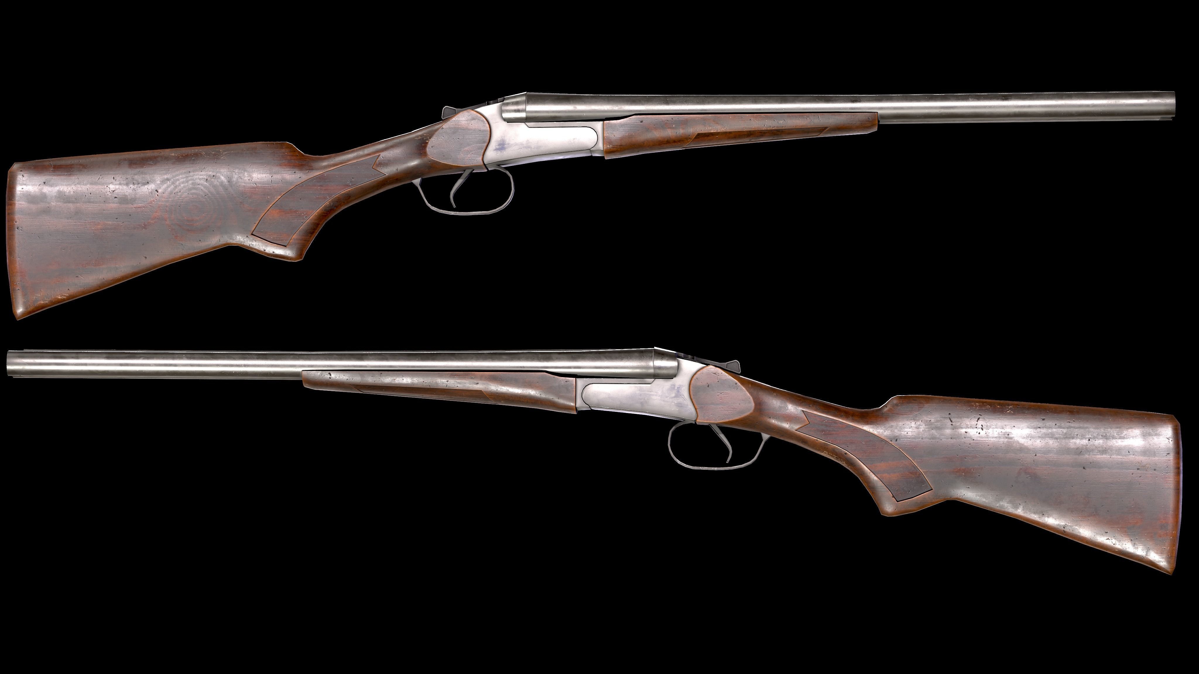 SHOTGUN PACK LOW-POLY PBR Low-poly 3D model_11