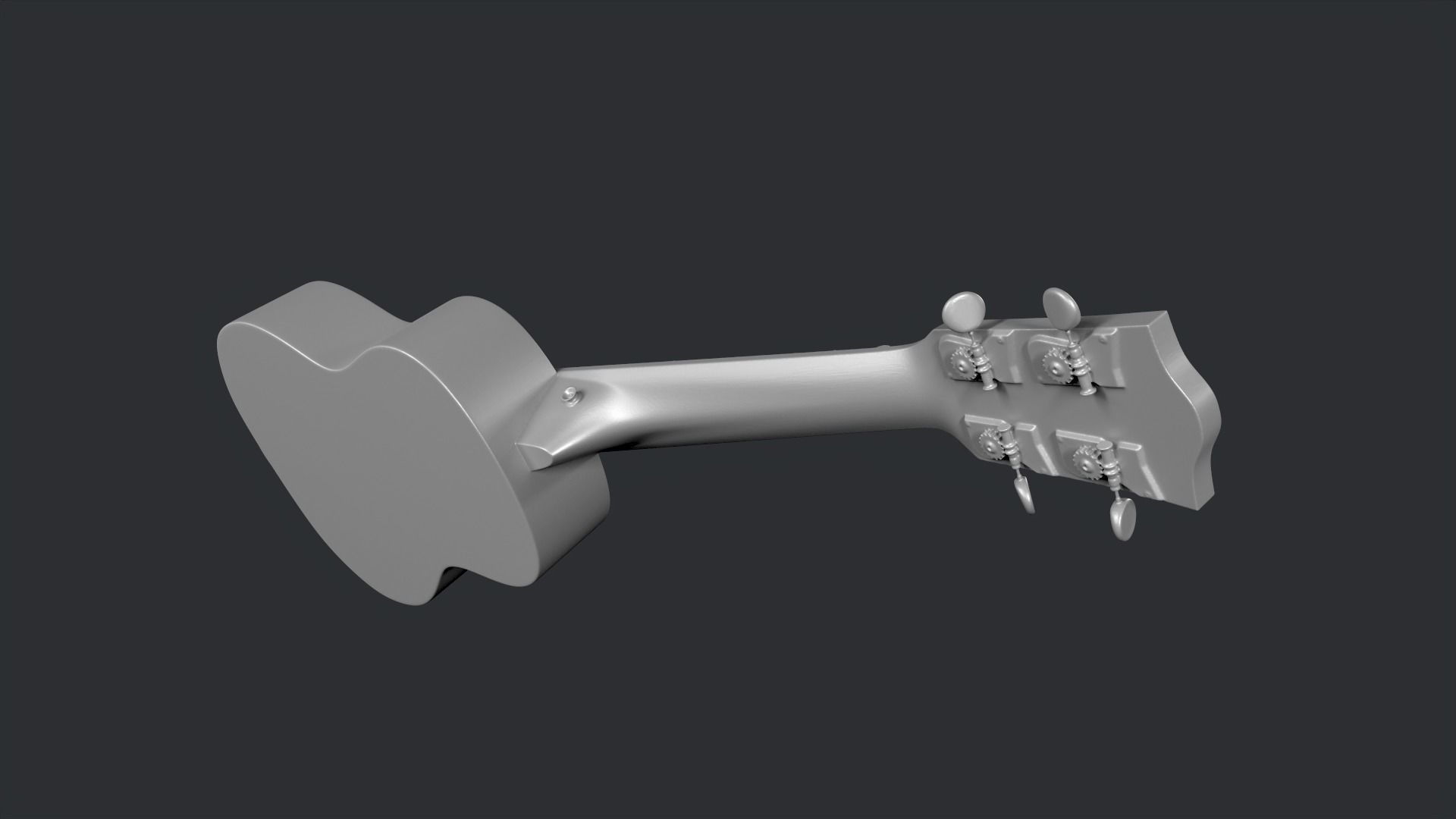 STL models for 3D printing and CNC Ukulele guitar 3D print model_2