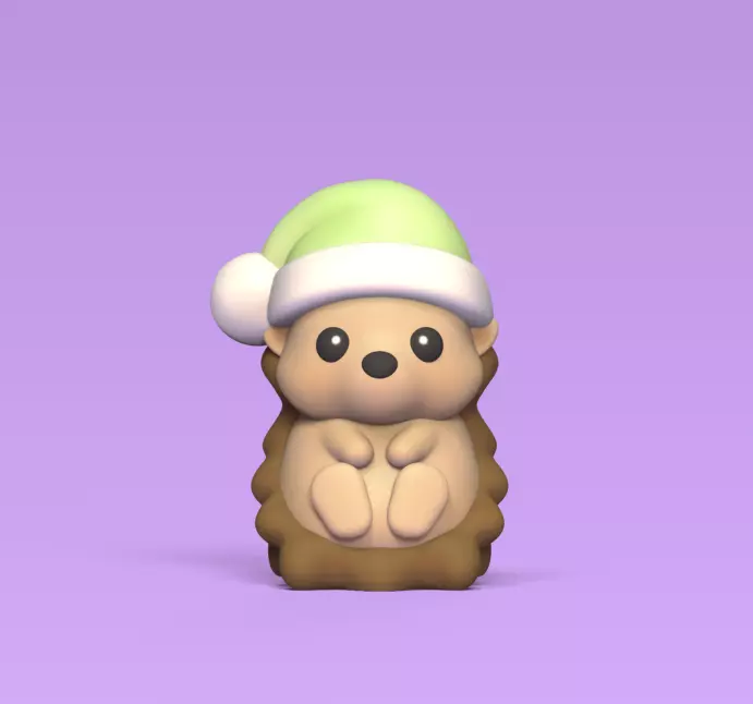 Hedgehog Cap 3D print model_0