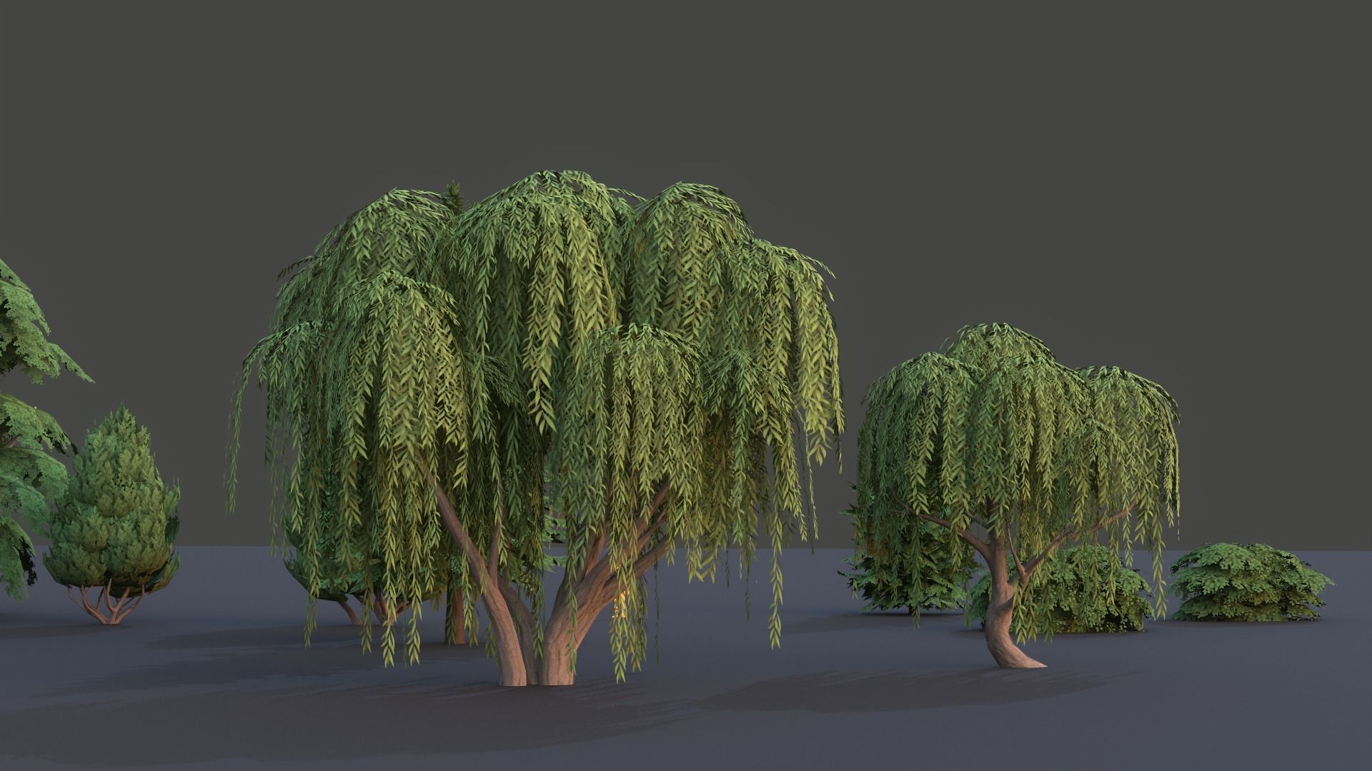 Tree Collection Low Poly G89 Low-poly 3D model_7