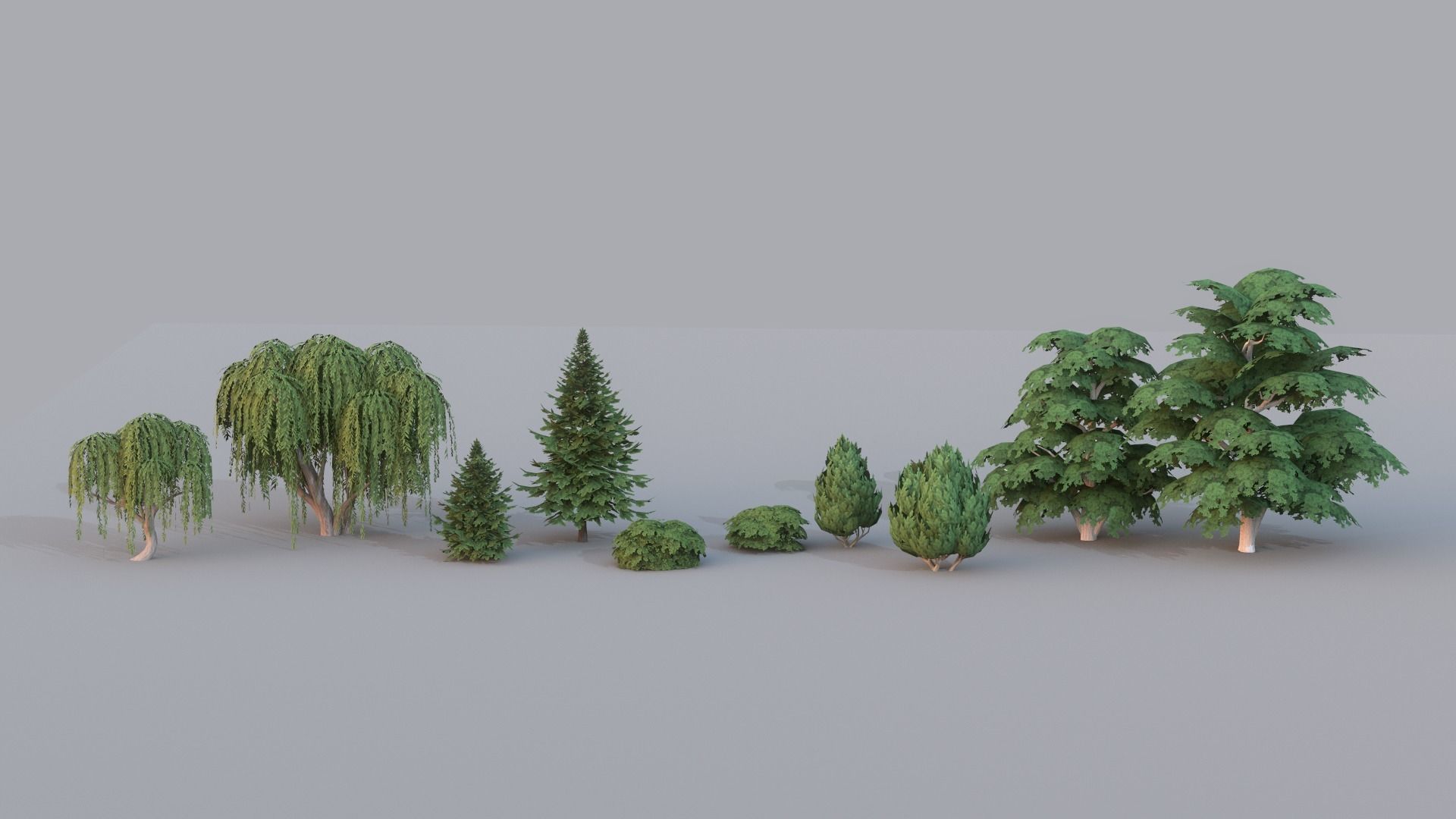 Tree Collection Low Poly G89 Low-poly 3D model_19
